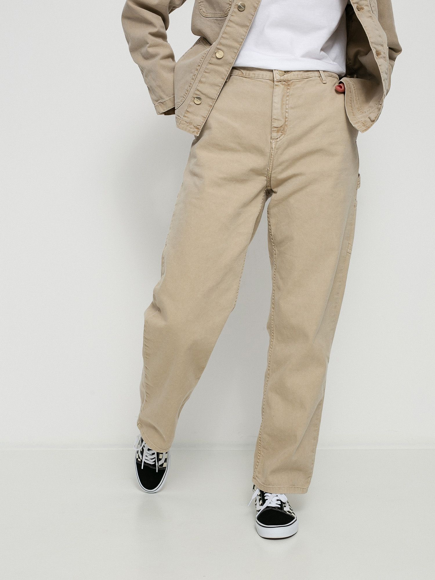 Spodnie Carhartt WIP Pierce Straight Wmn (dusty h brown)