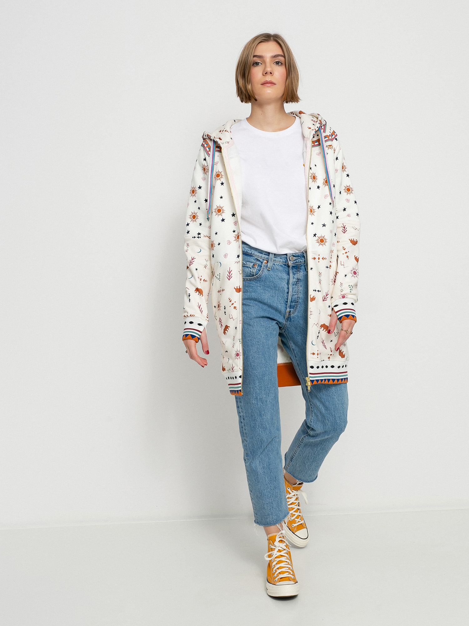 Bluza z kapturem Femi Stories Longa ZHD Wmn (vgb)