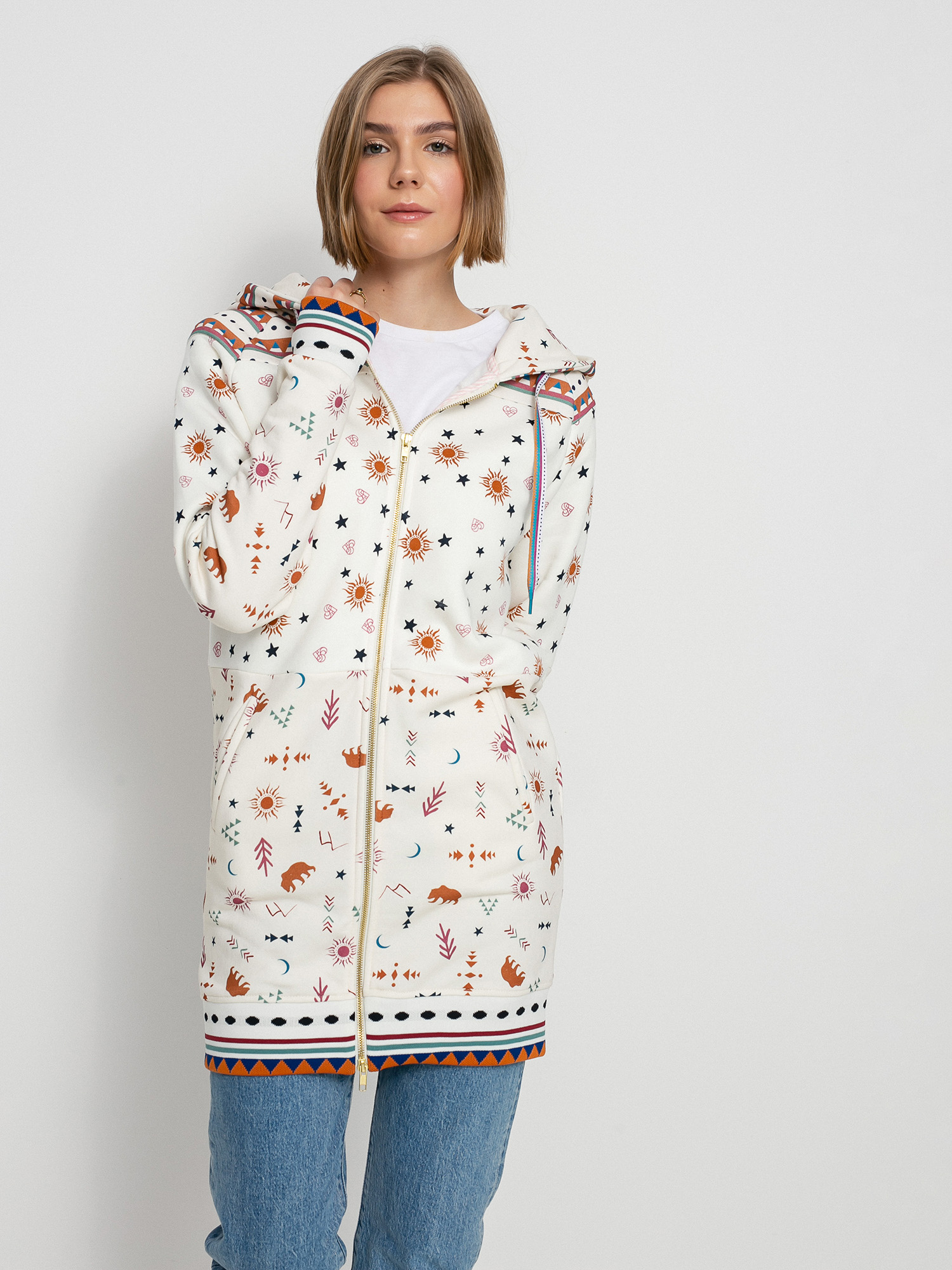 Bluza z kapturem Femi Stories Longa ZHD Wmn (vgb)