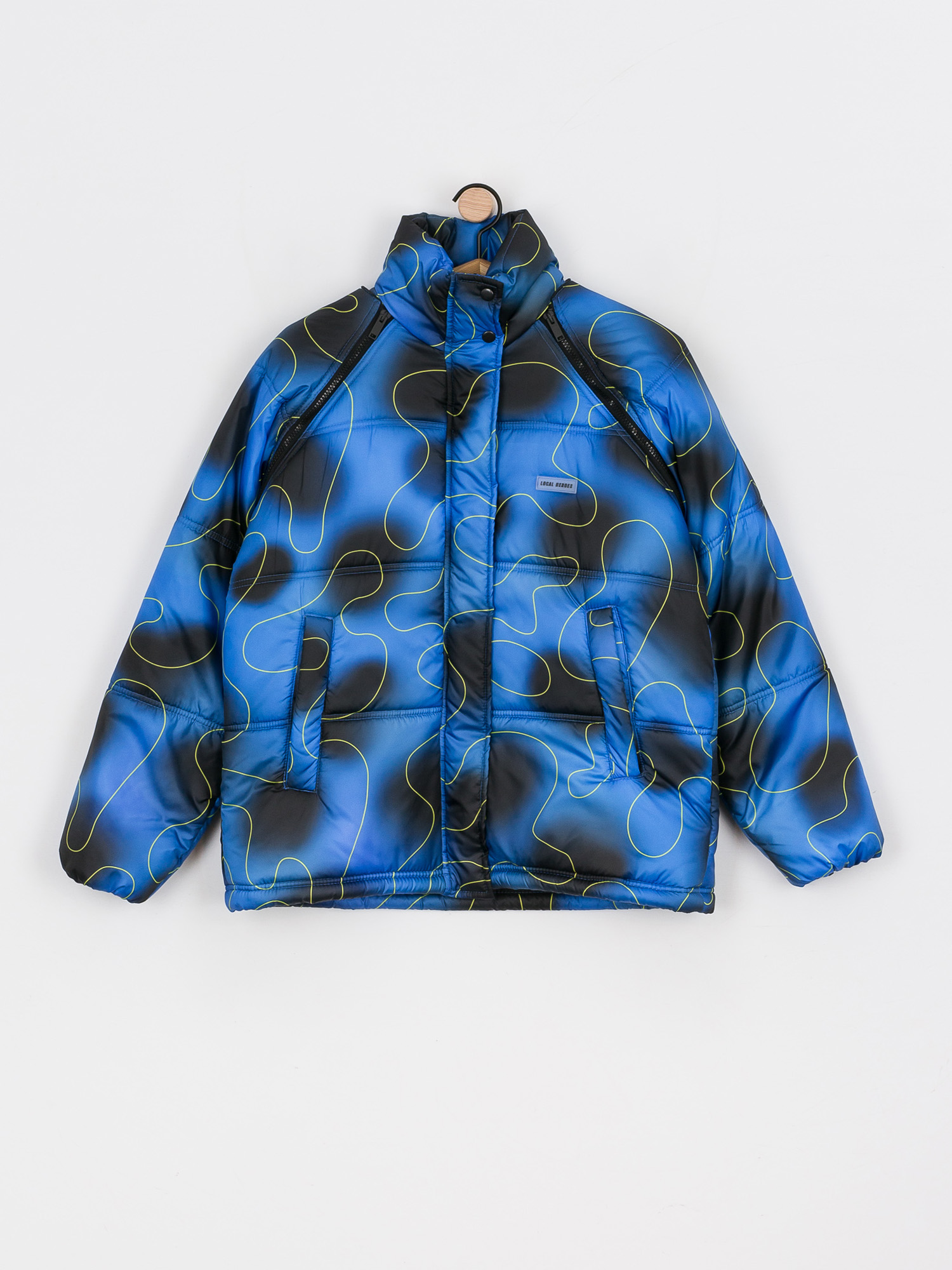 Kurtka Local Heroes Spray Puff Wmn (black/blue)