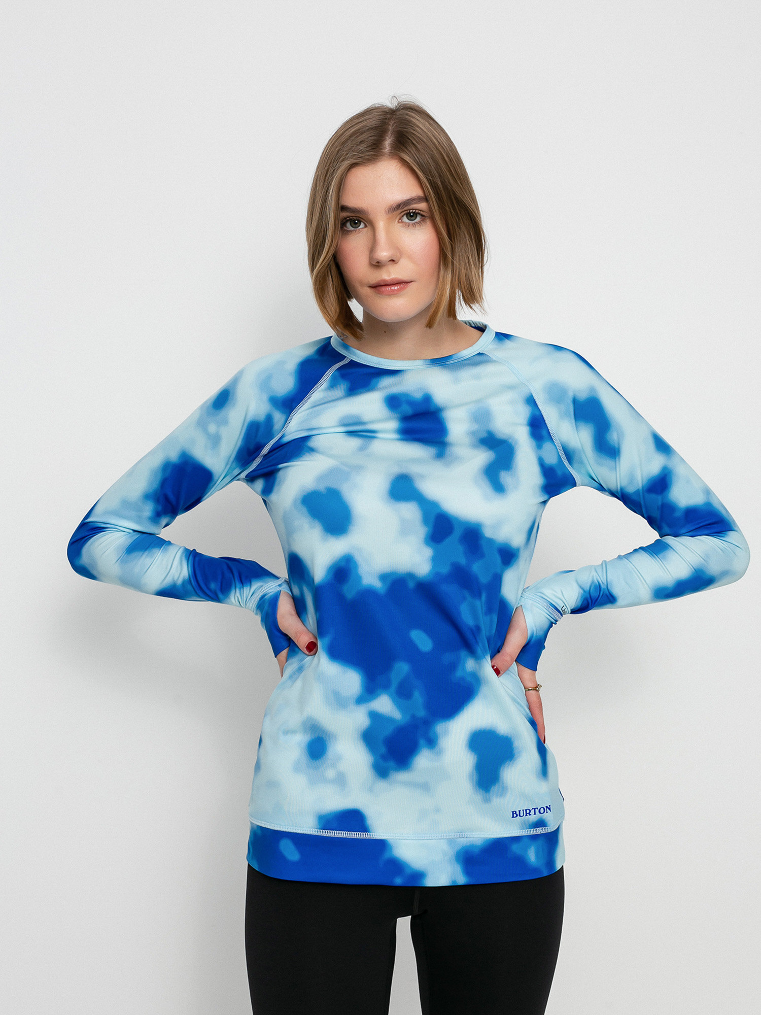 Damski Longsleeve aktywny Burton Lightweight X Base Layer (cobalt abstract dye)