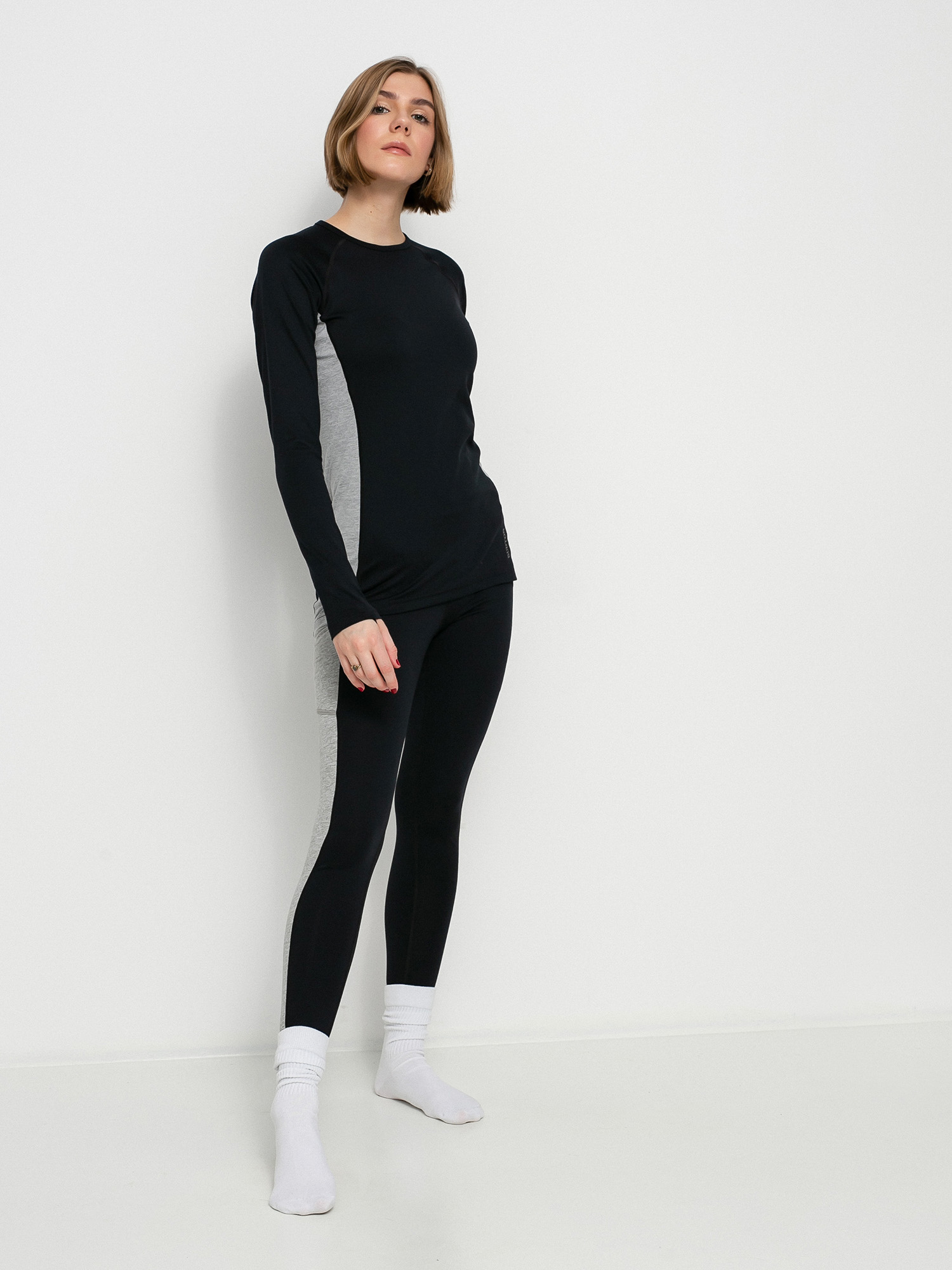 Longsleeve aktywny Burton Midweight X Base Layer Wmn (true black)