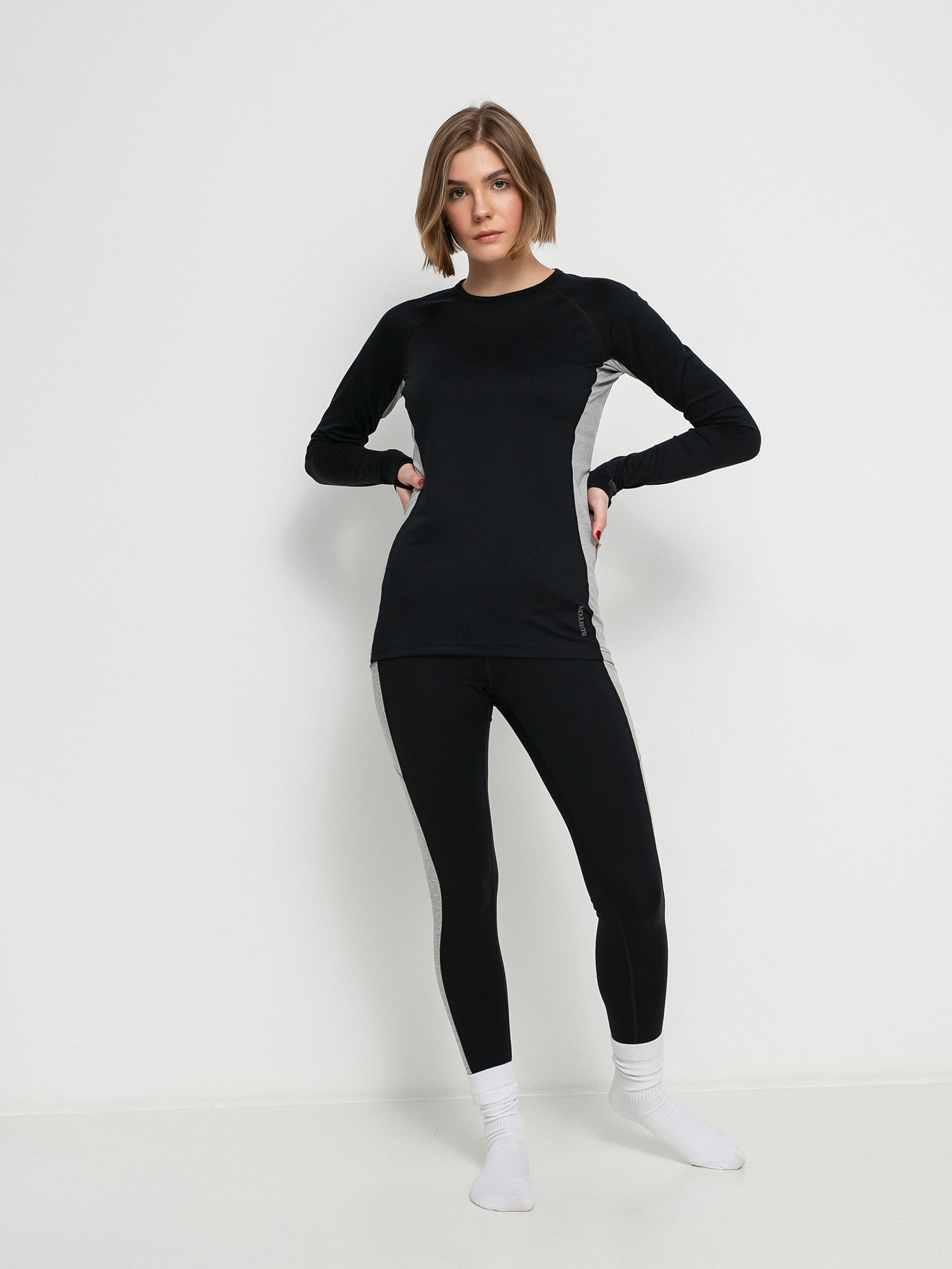 Damski Longsleeve aktywny Burton Midweight X Base Layer (true black)