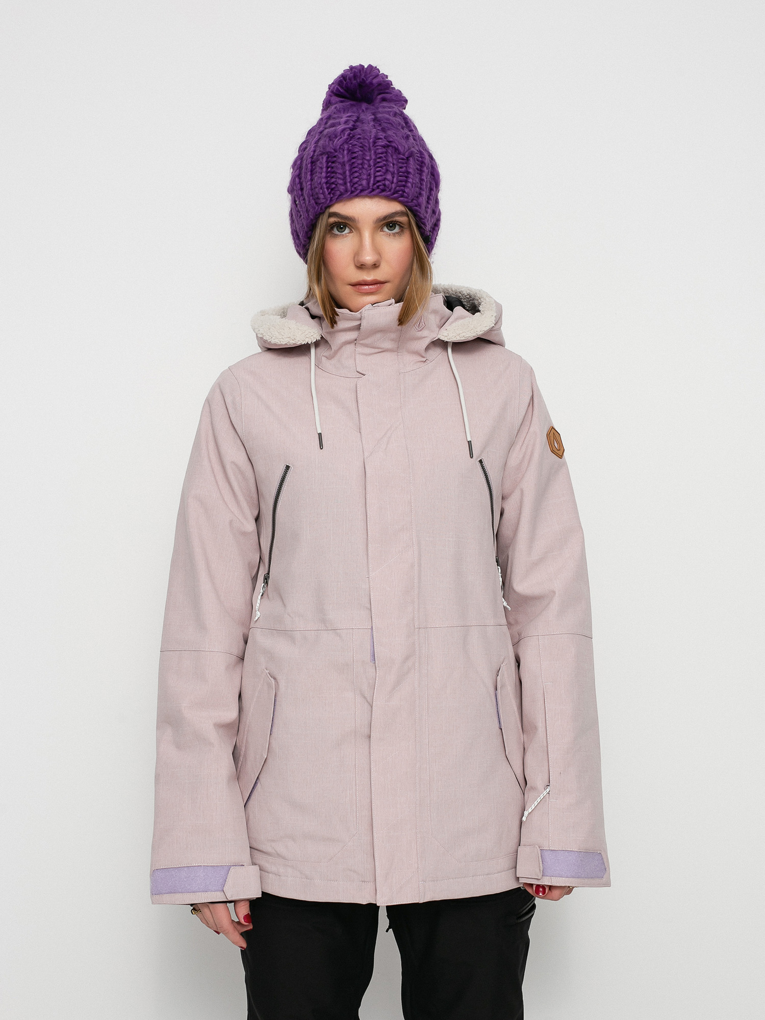 Damska Kurtka snowboardowa Volcom Shrine Ins (hazey pink)
