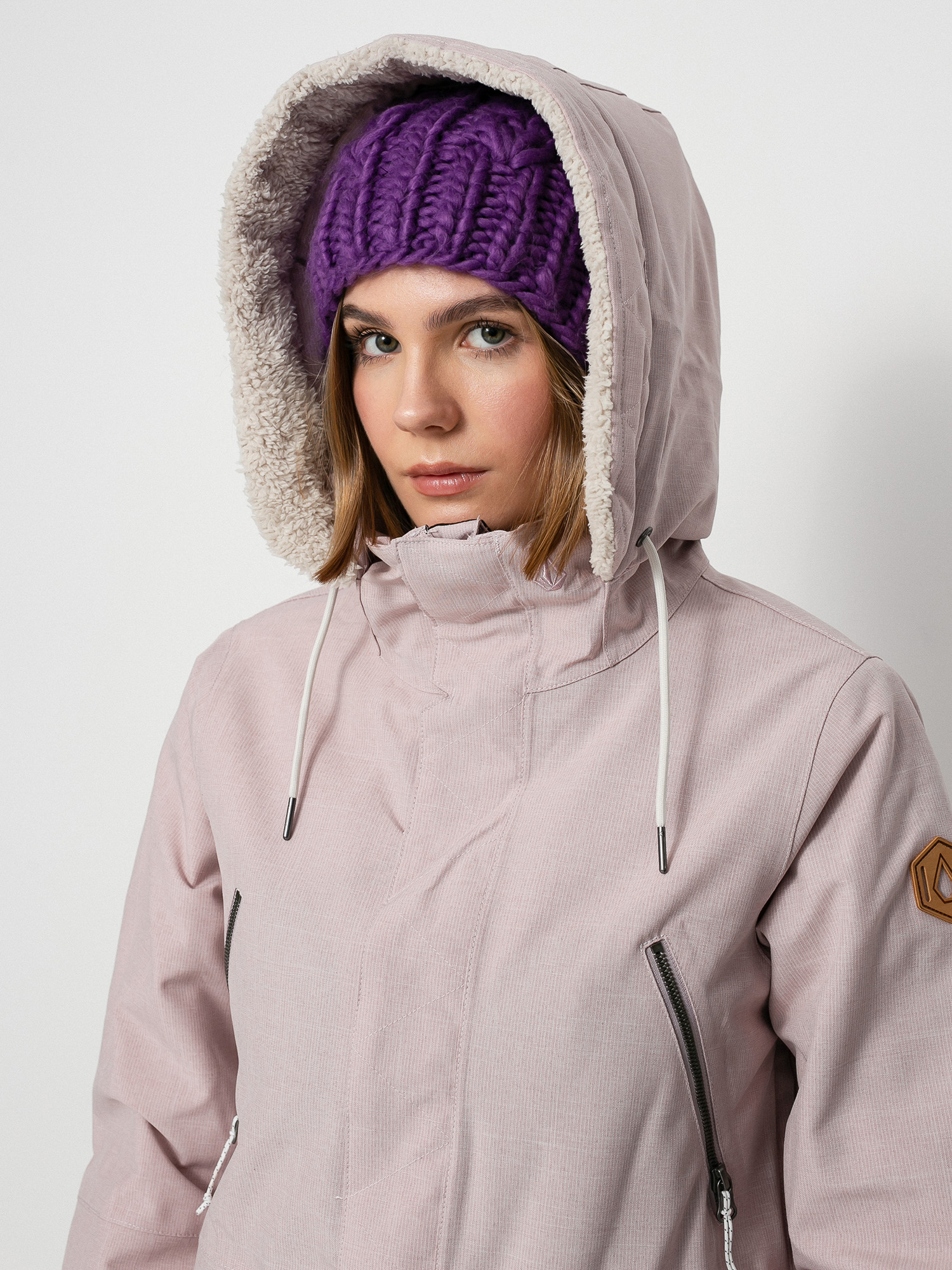 Damska Kurtka snowboardowa Volcom Shrine Ins (hazey pink)