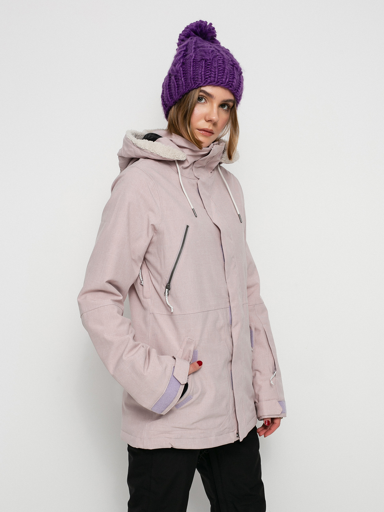 Damska Kurtka snowboardowa Volcom Shrine Ins (hazey pink)