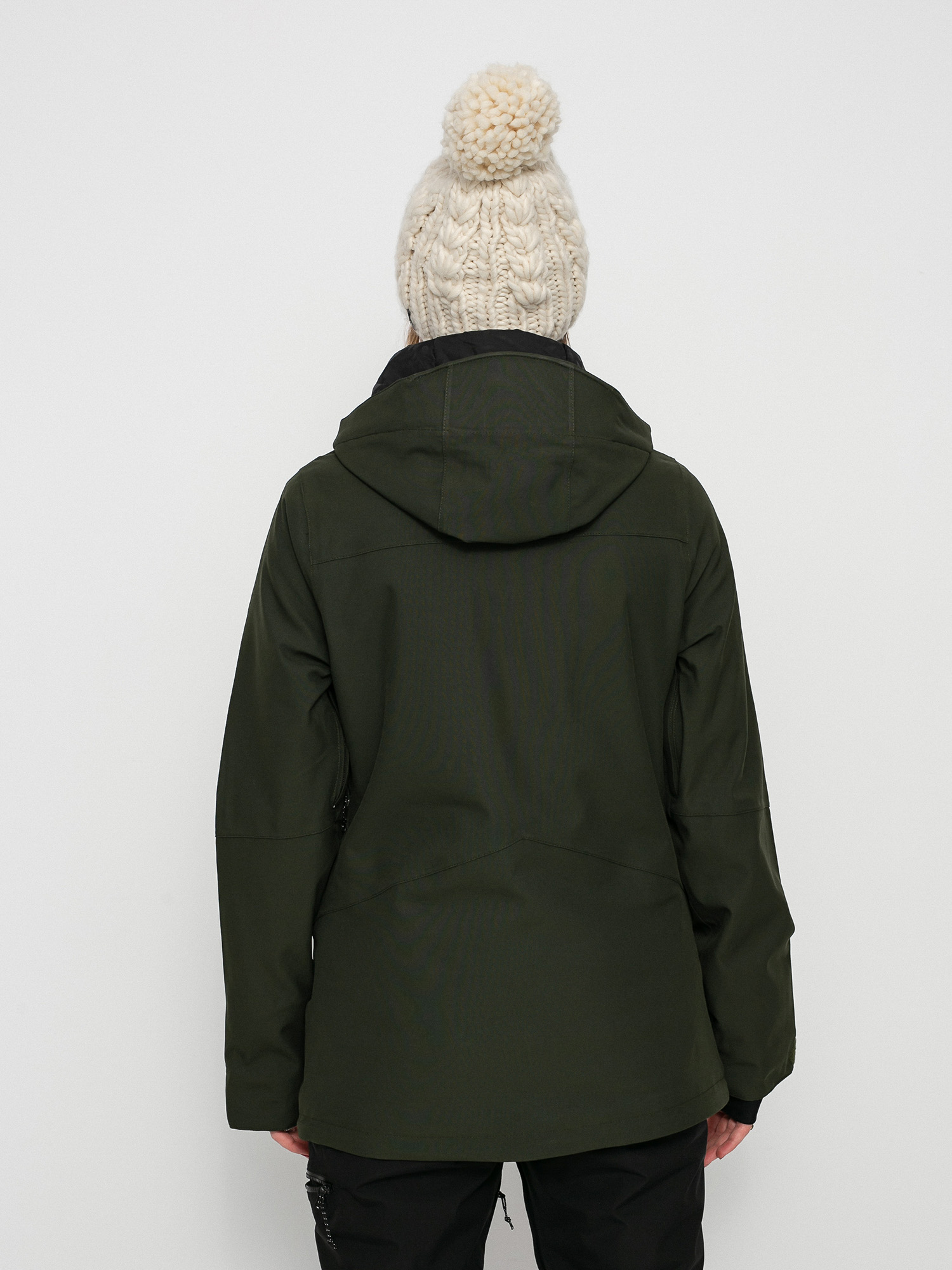 Damska Kurtka snowboardowa Volcom Shelter 3D Stretch (black green)