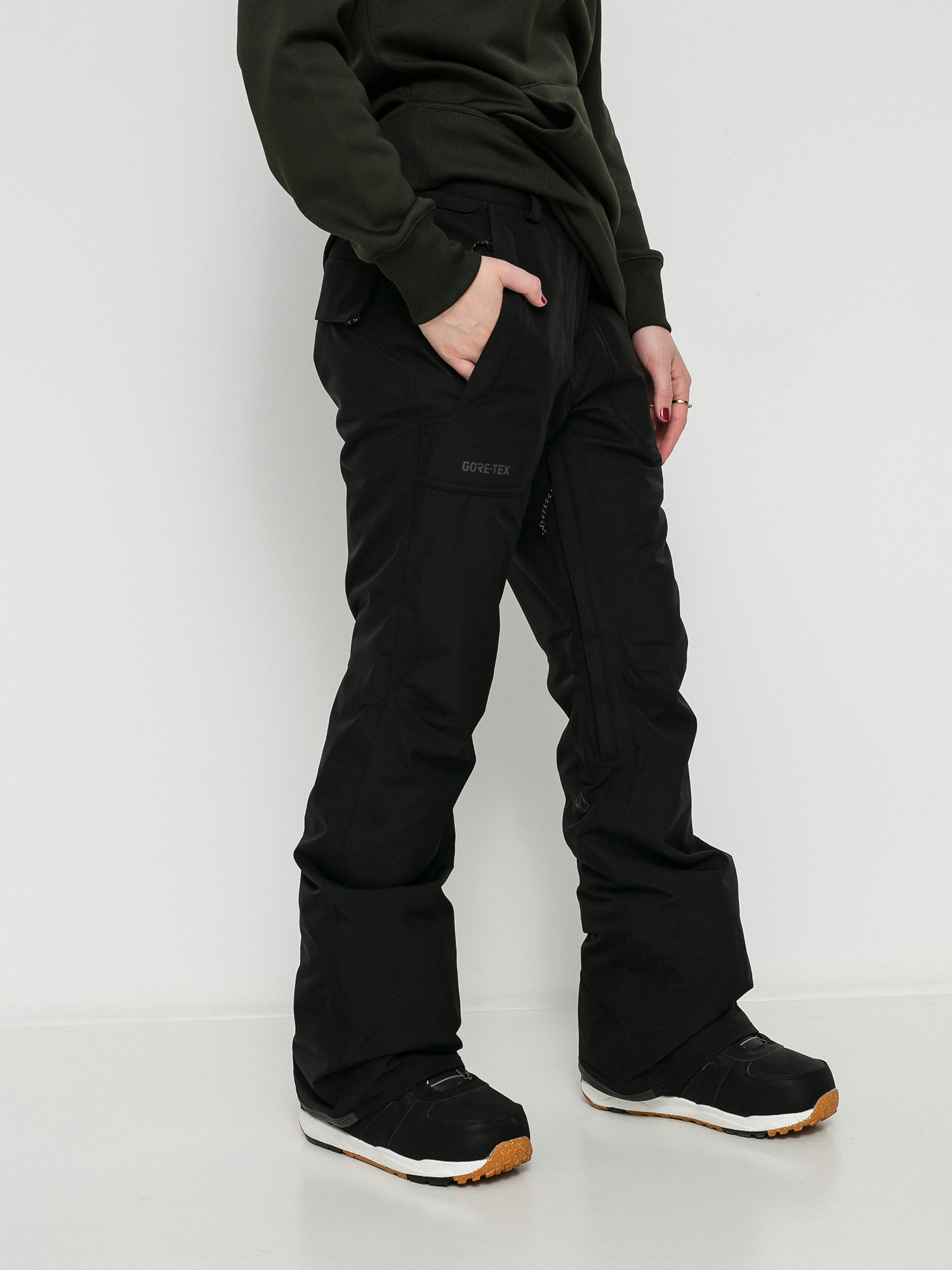 Damskie Spodnie snowboardowe Volcom Knox Ins Gore Tex (black)