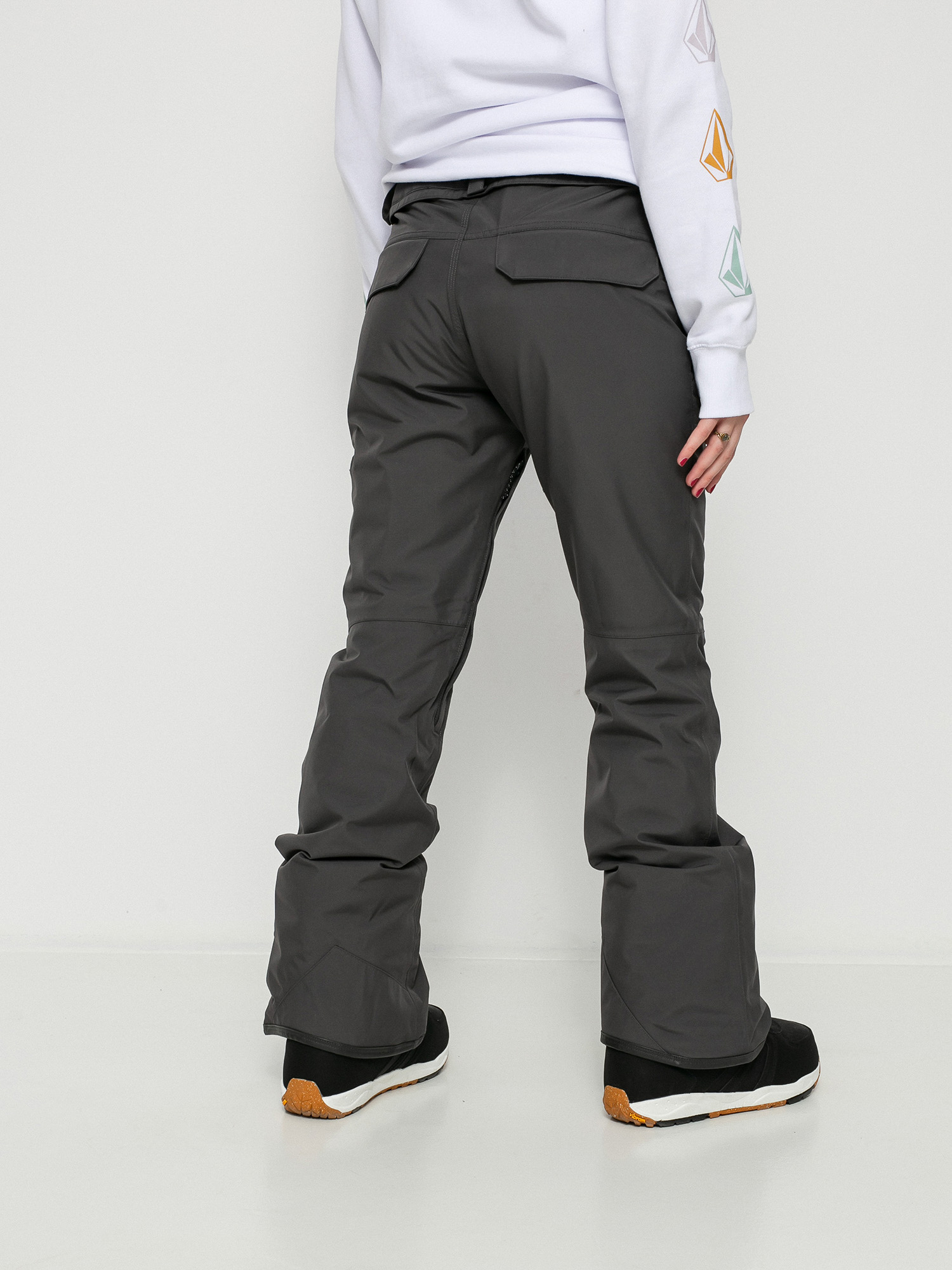 Damskie Spodnie snowboardowe Volcom Knox Ins Gore Tex (dark grey)