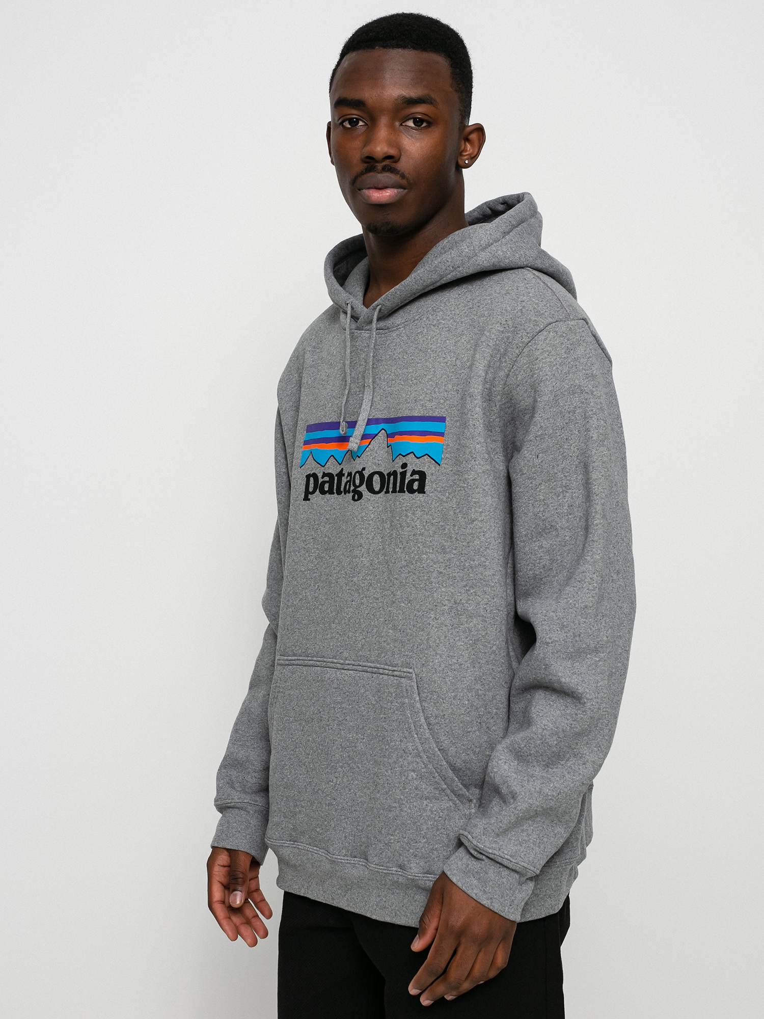 Bluza z kapturem Patagonia Logo Uprisal HD (gravel heather)