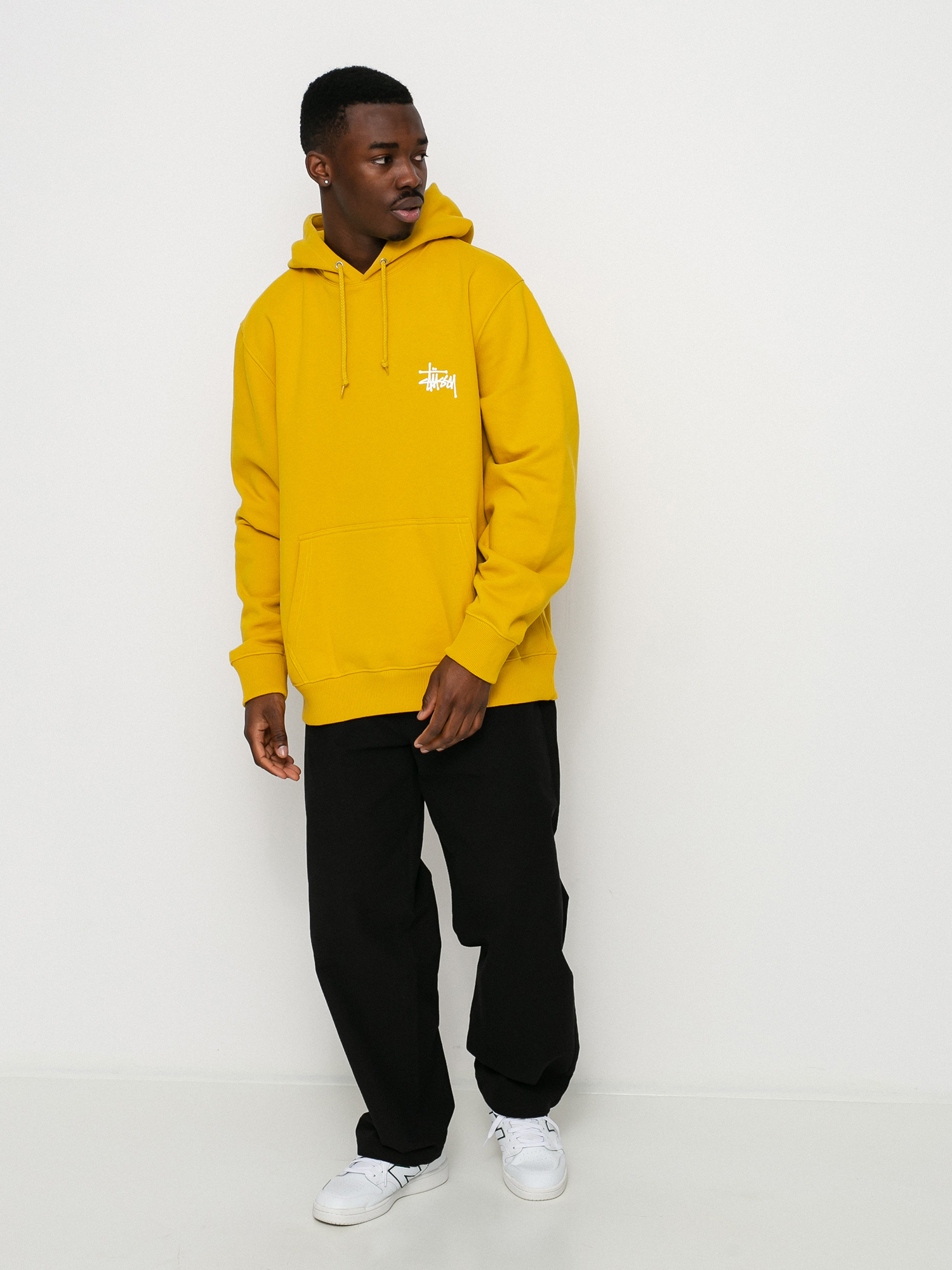 Bluza z kapturem Stussy Basic Stussy HD (honey)