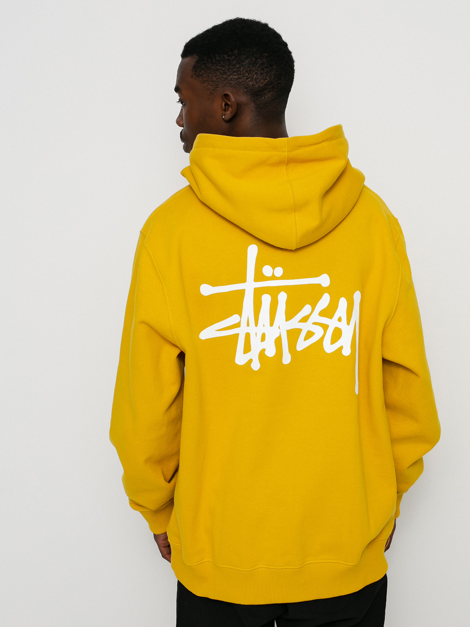 Bluza z kapturem Stussy Basic Stussy HD (honey)