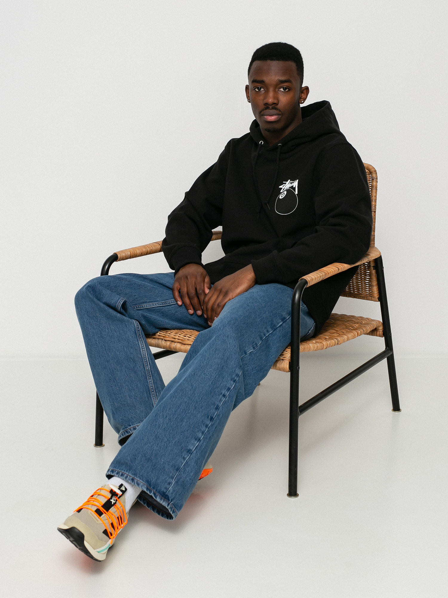 Bluza z kapturem Stussy 8 Ball HD (black)