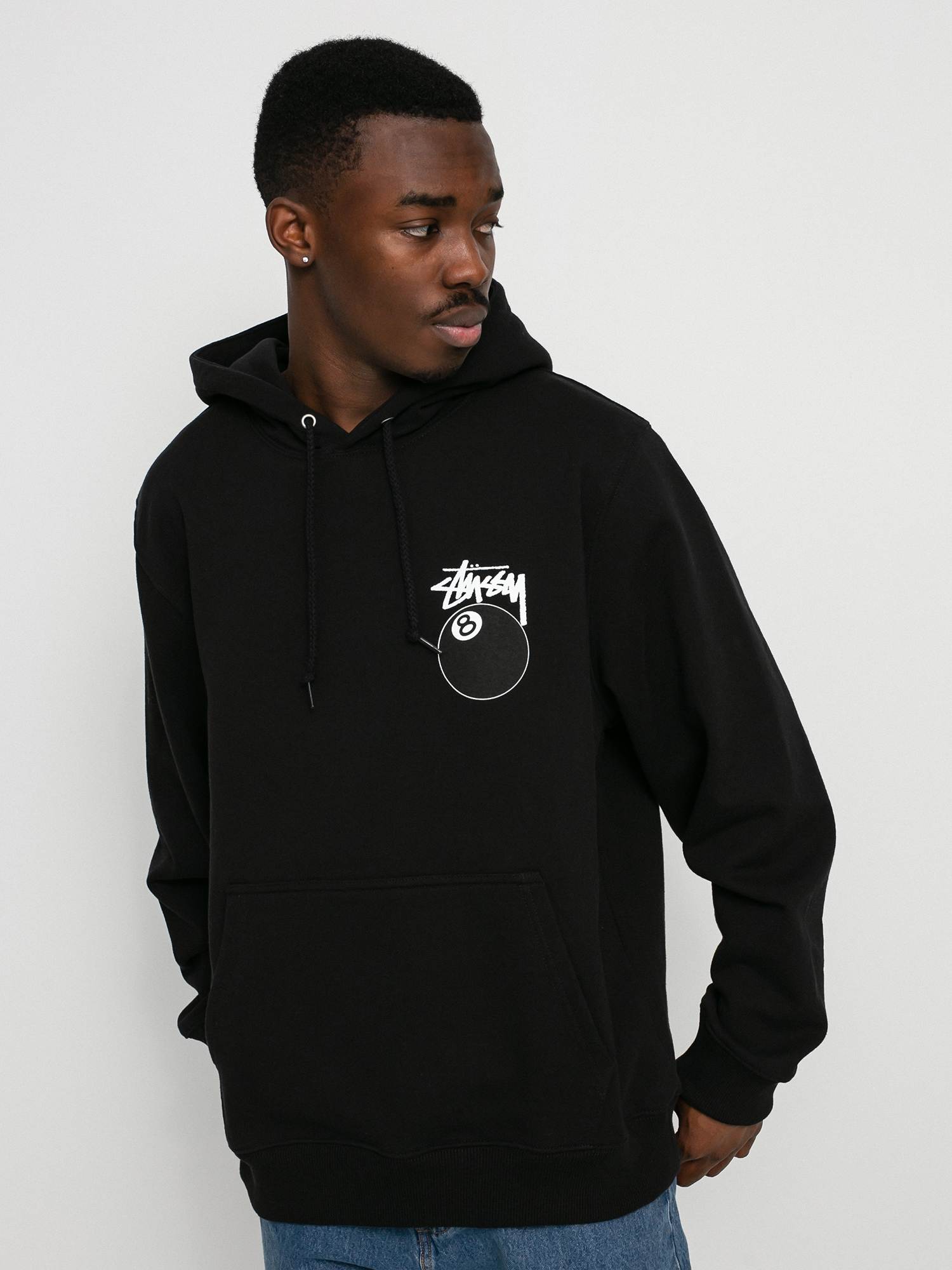 Bluza z kapturem Stussy 8 Ball HD (black)