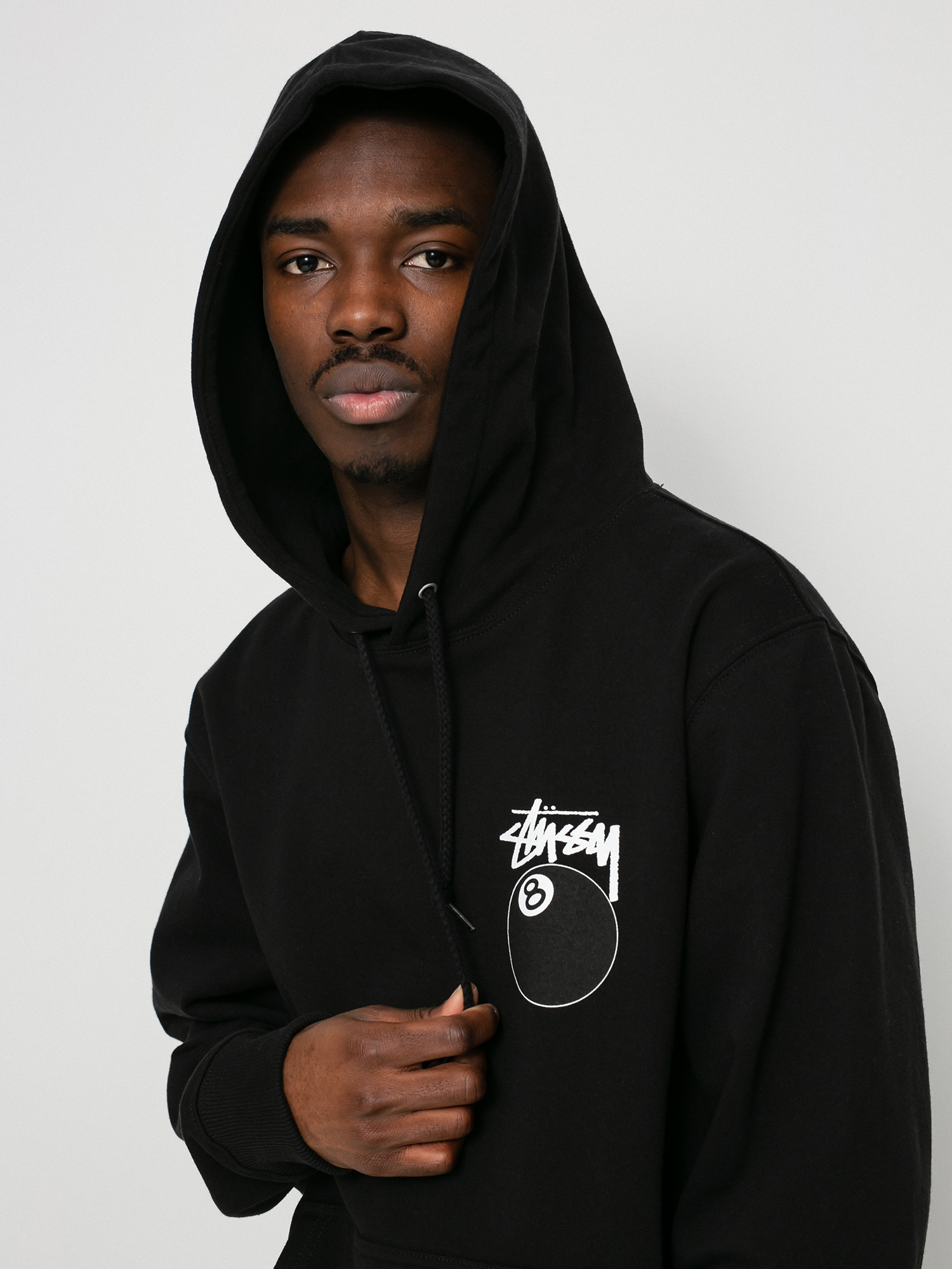 Bluza z kapturem Stussy 8 Ball HD (black)