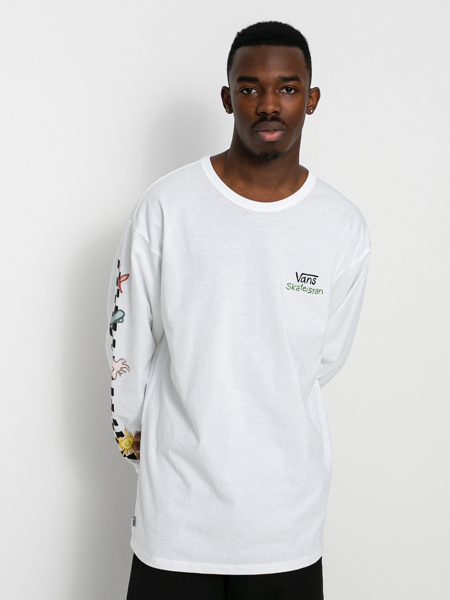 Longsleeve Vans X Skateistan Off The Wall (white)