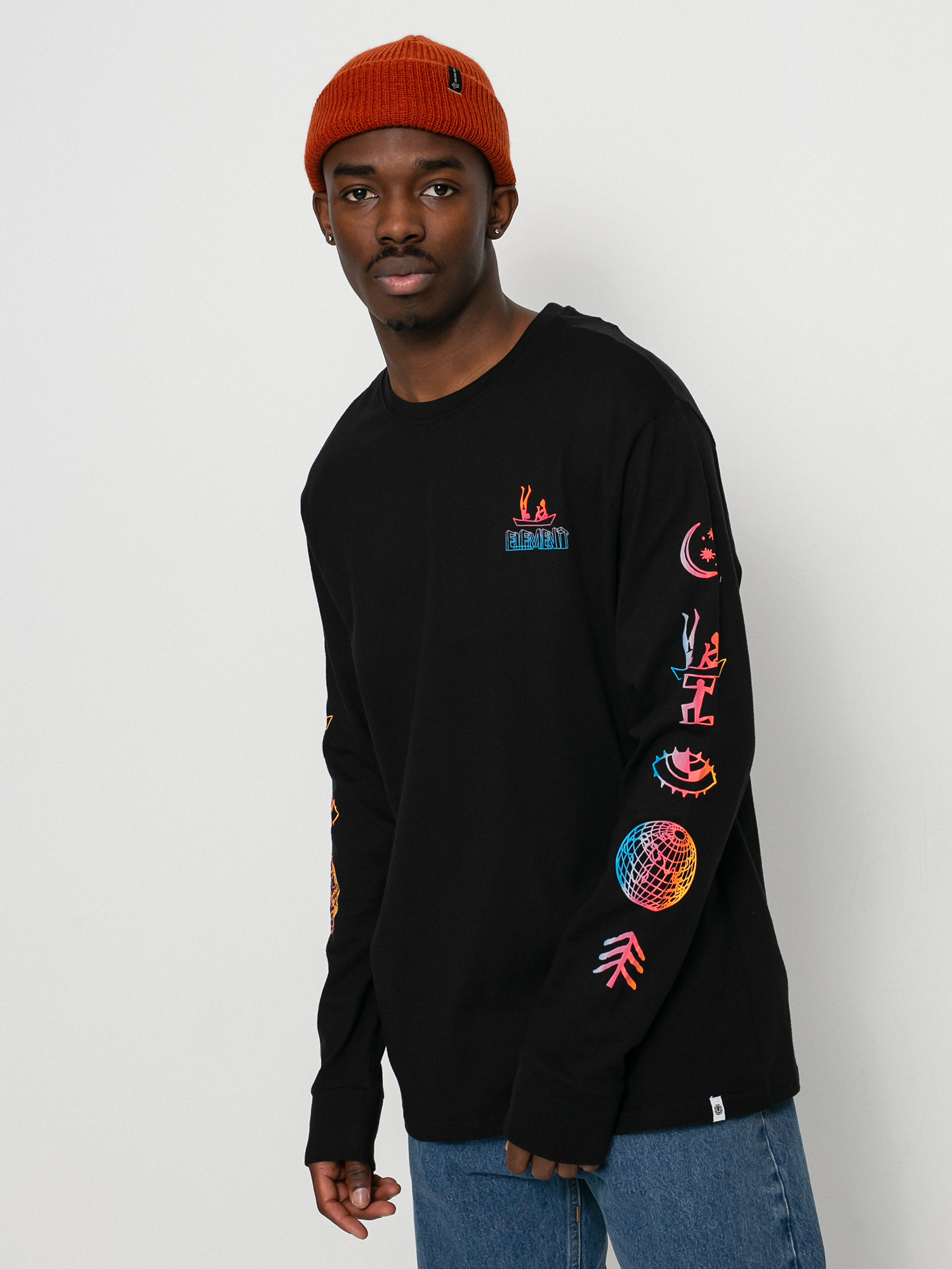 Longsleeve Element Cabeza (flint black)