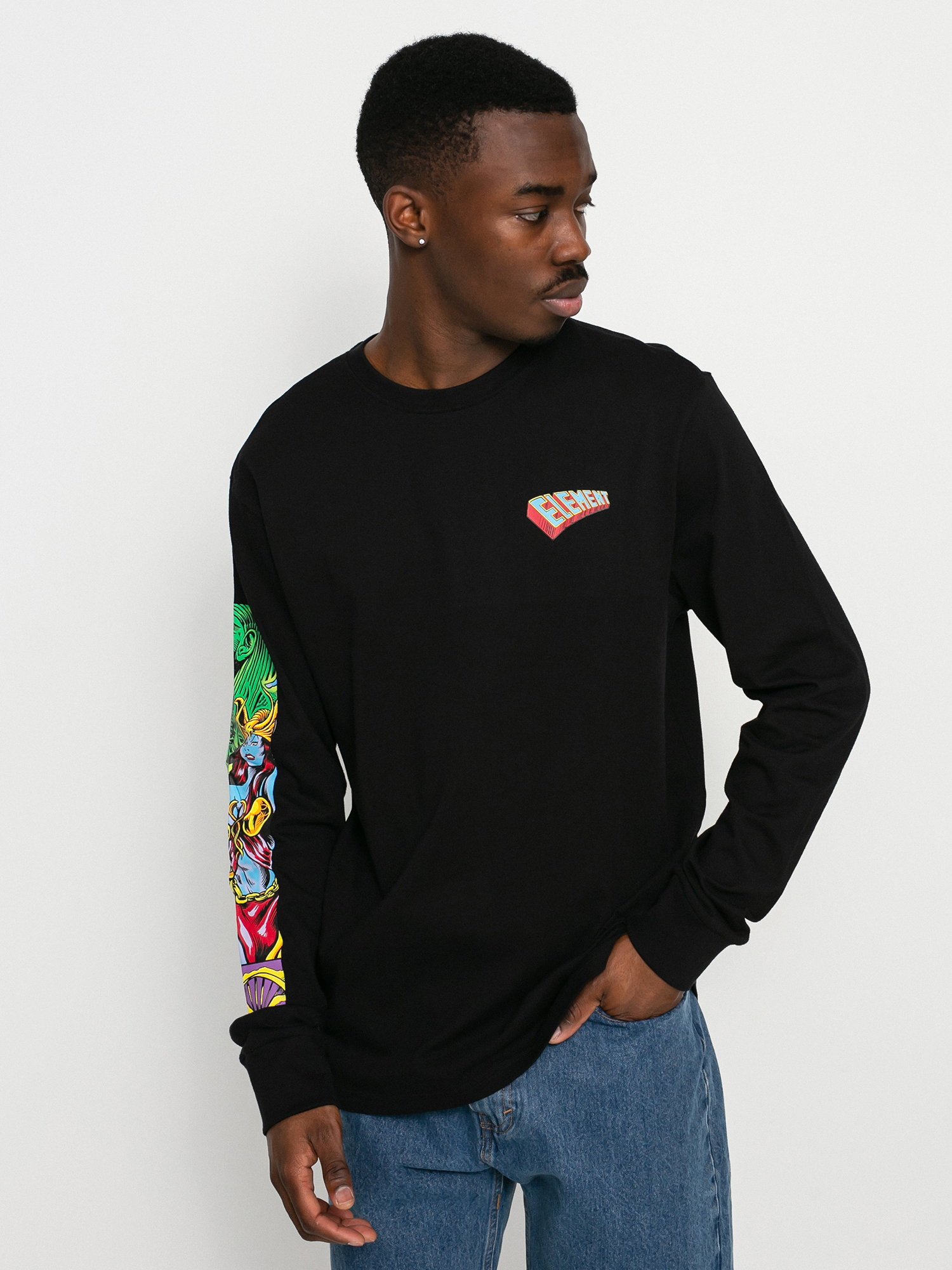 Longsleeve Element Fenix (flint black)