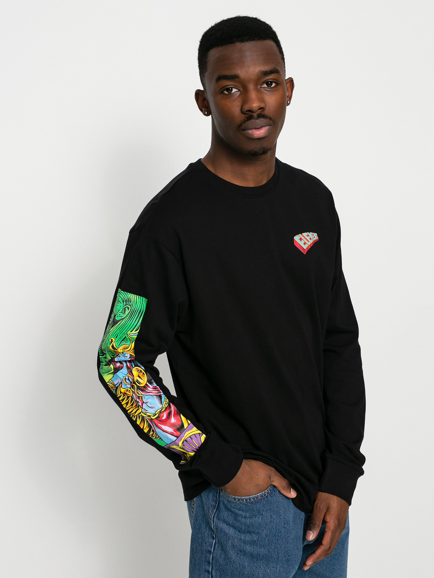 Longsleeve Element Fenix (flint black)