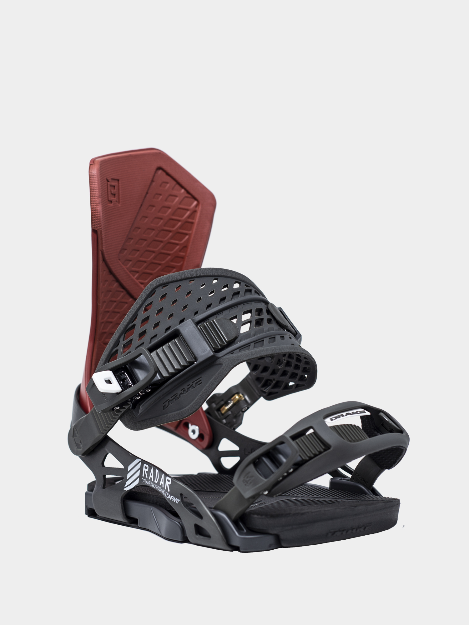 Wiązania snowboardowe Drake Radar - czarny (black/red)