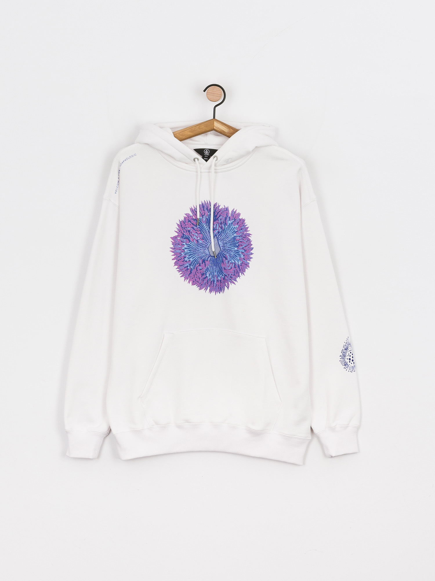 Bluza z kapturem Volcom Coral Morph HD (white)