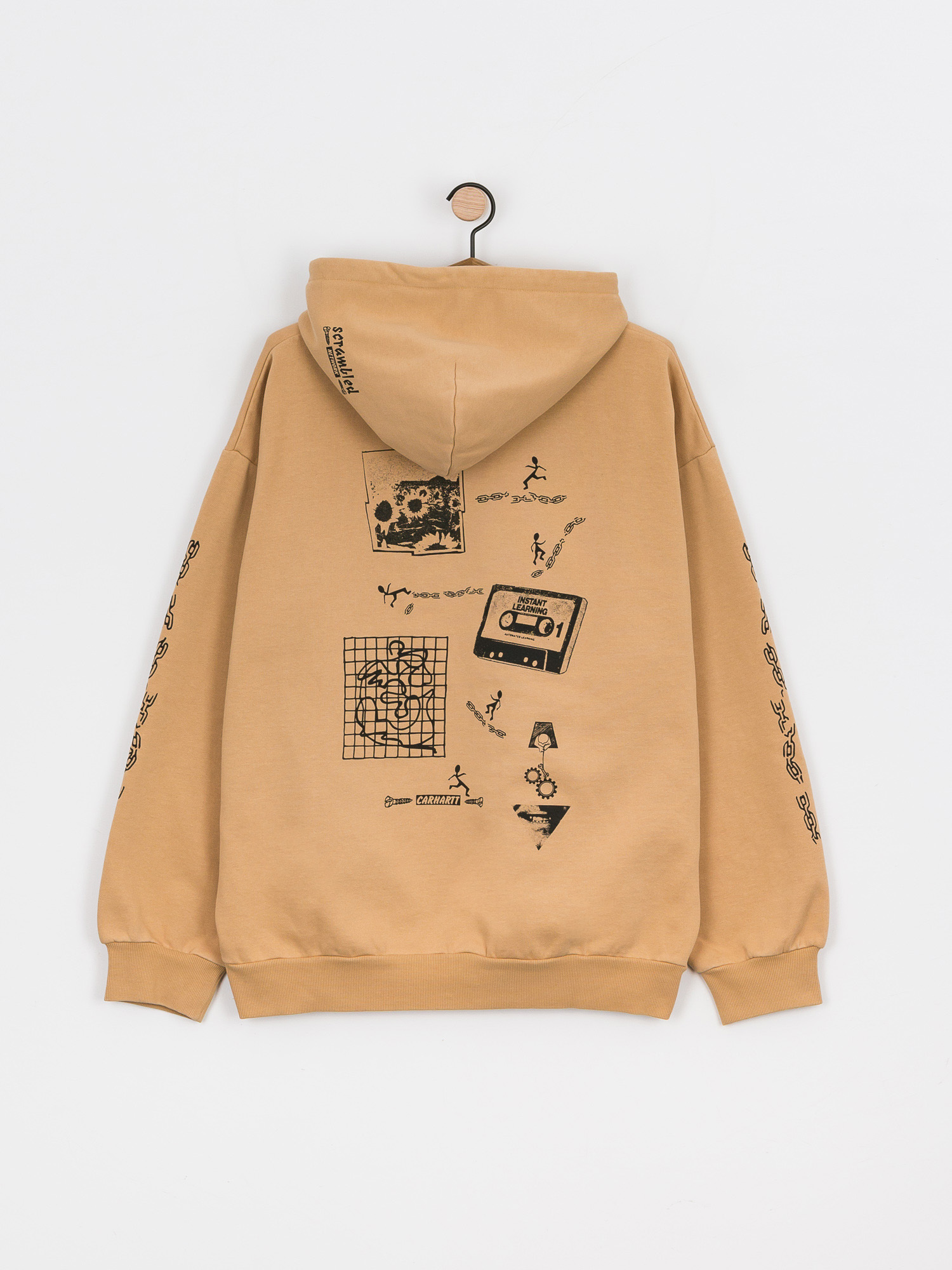 Bluza z kapturem Carhartt WIP Scramble HD (dusty h brown/black)
