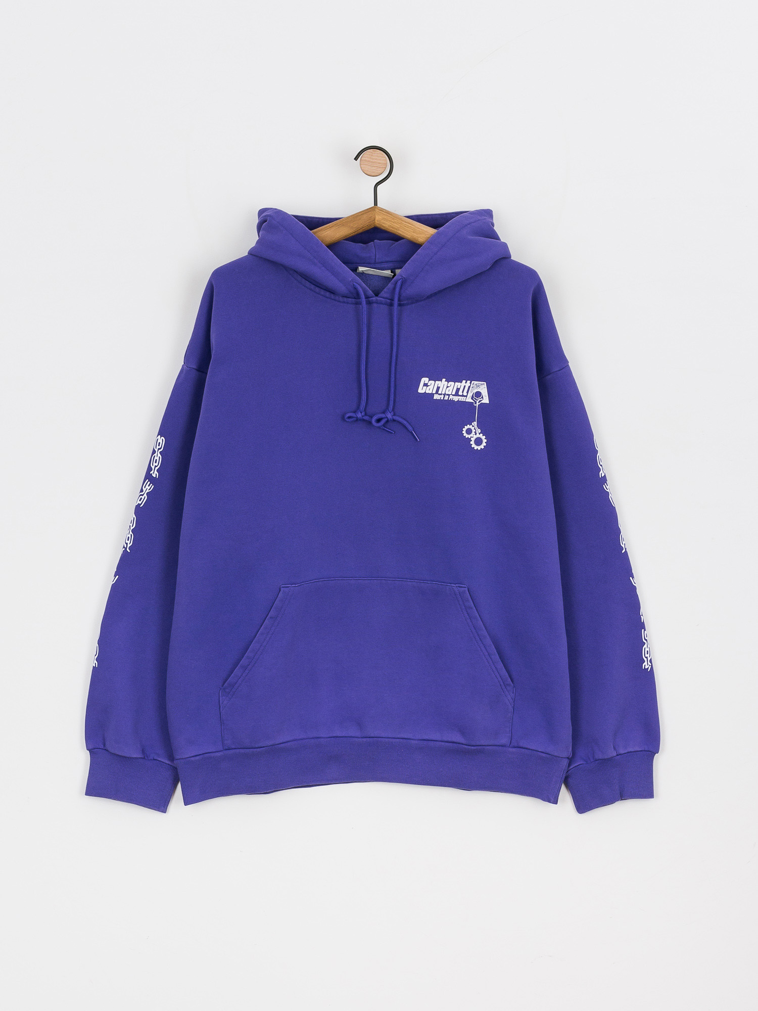 Bluza z kapturem Carhartt WIP Scramble HD (razzmic/white)