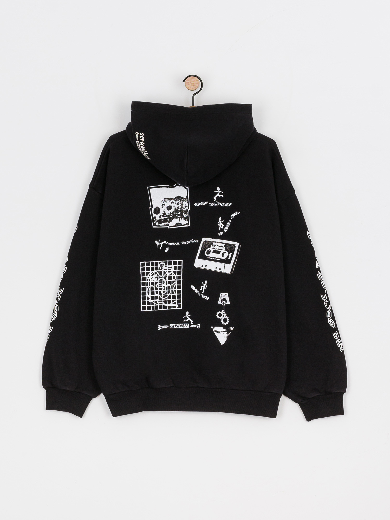 Bluza z kapturem Carhartt WIP Scramble HD (black/white)