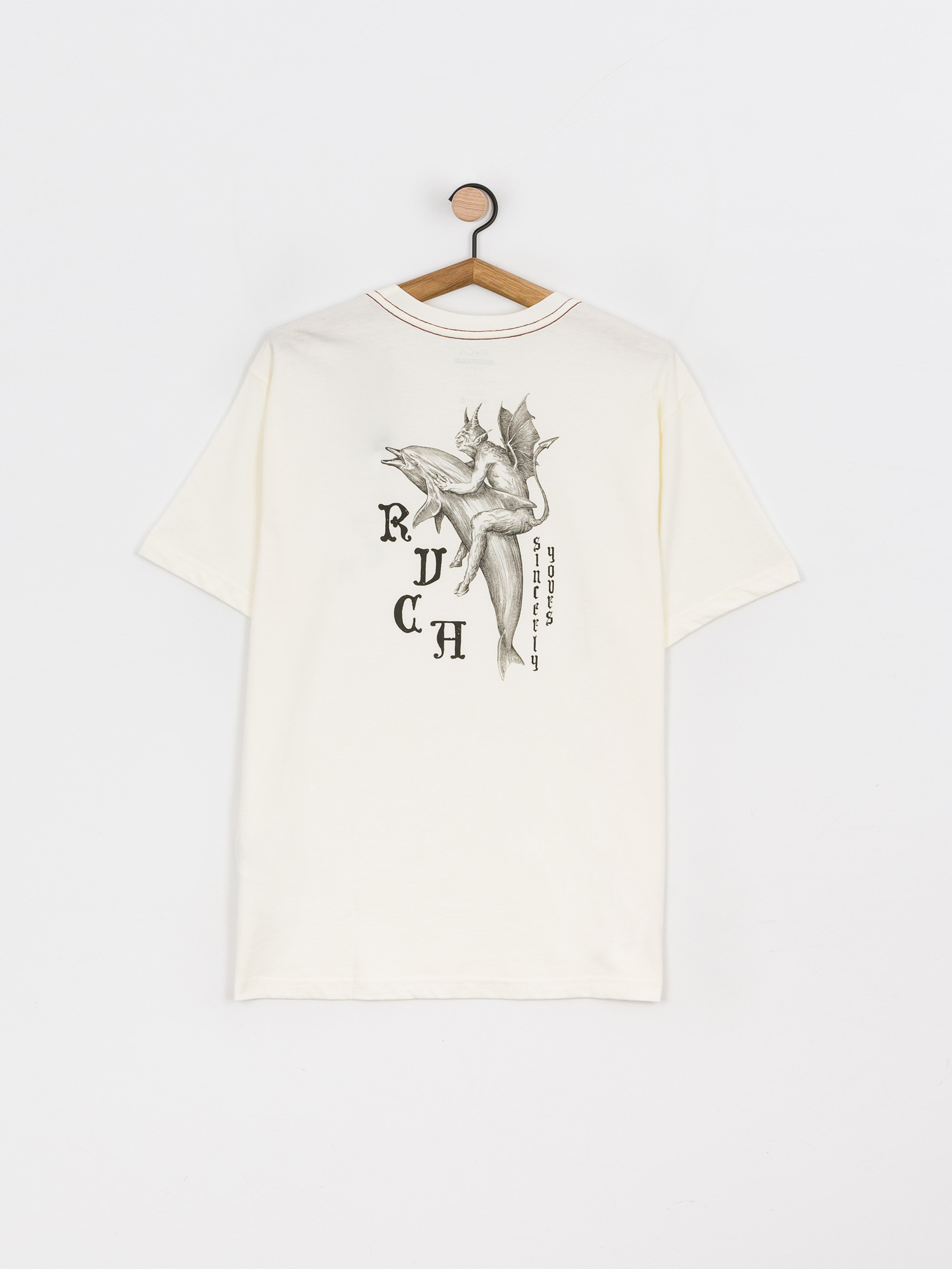 T-shirt RVCA Devil S Dolphin (antique white)