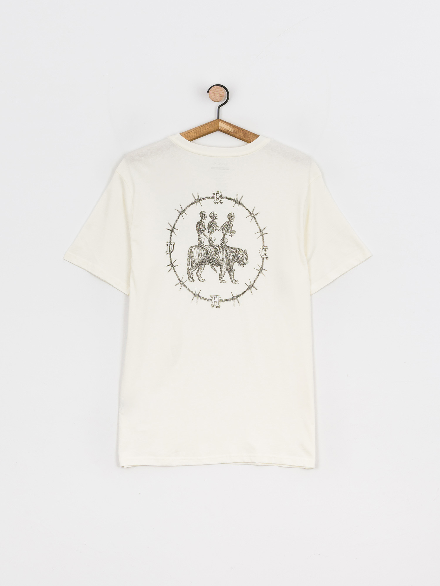 T-shirt RVCA Skeleton Walk (antique white)