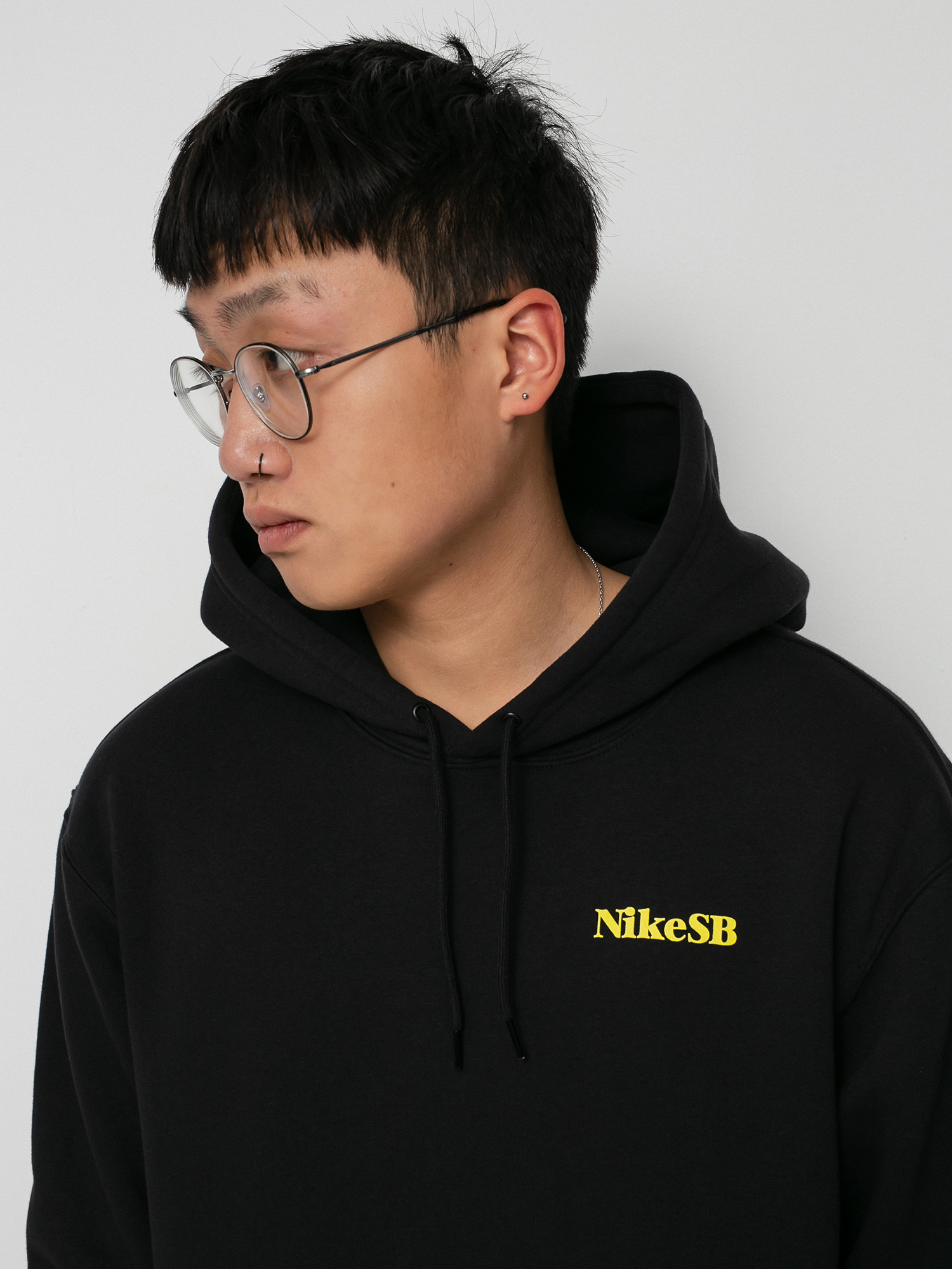 Bluza z kapturem Nike SB One Off HD (black/yellow strike)