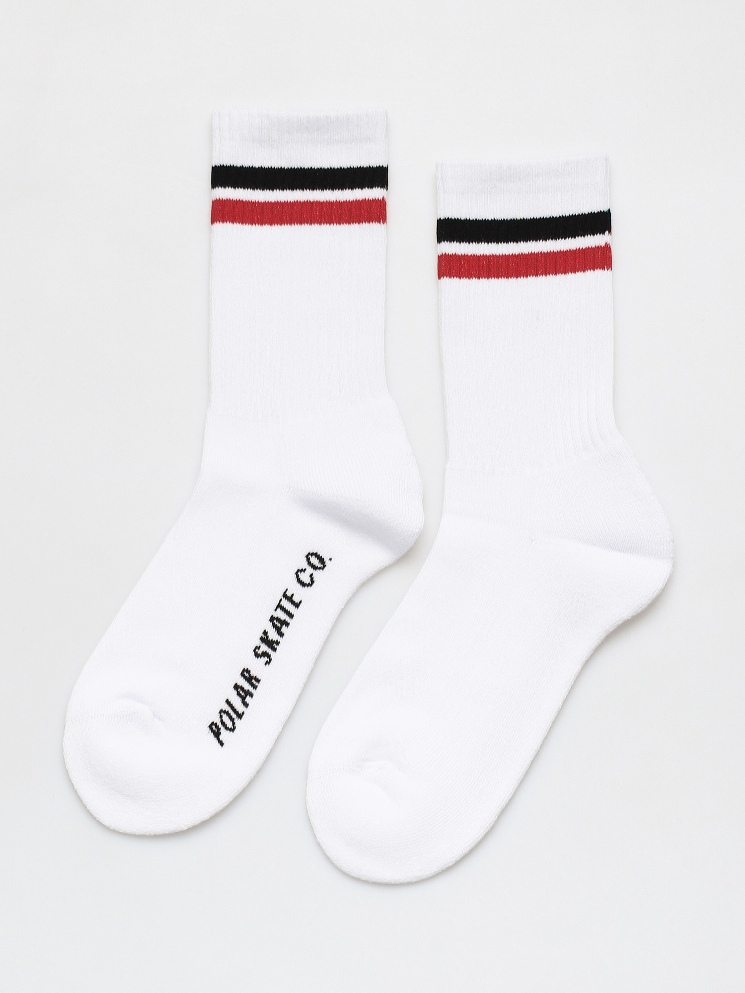 Skarpetki Polar Skate Stripe (white/black/red)