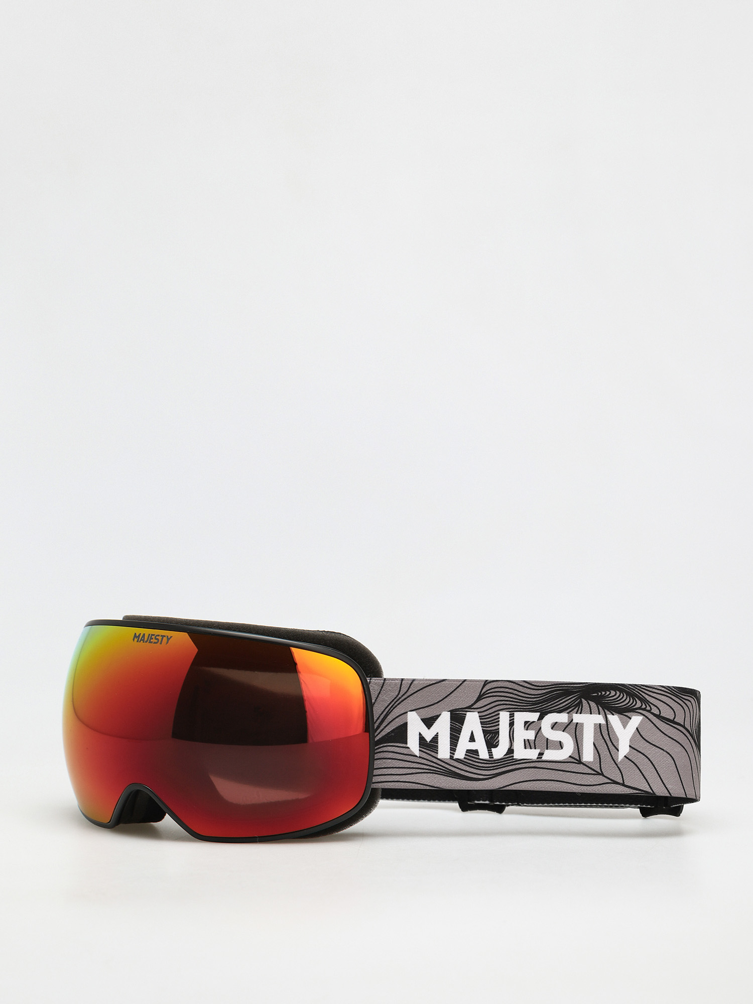Gogle Majesty The Force Spherical (black/xenon hd red garnet/xenon hd rose revo)
