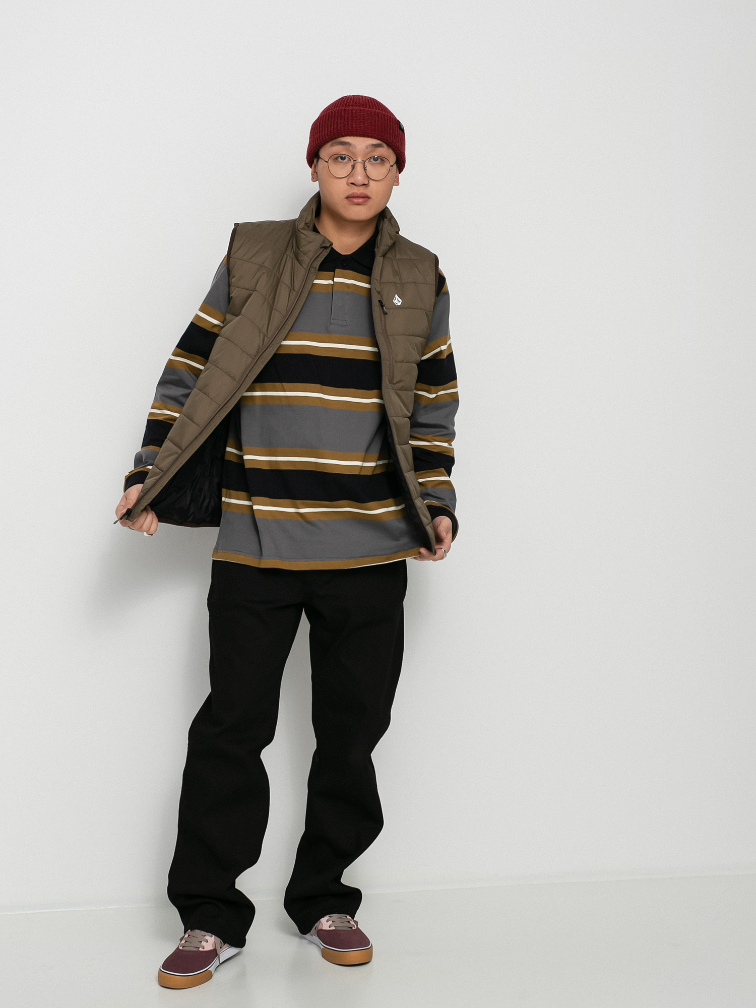 Kamizelka Volcom Puff Puff Vest (dark teak)