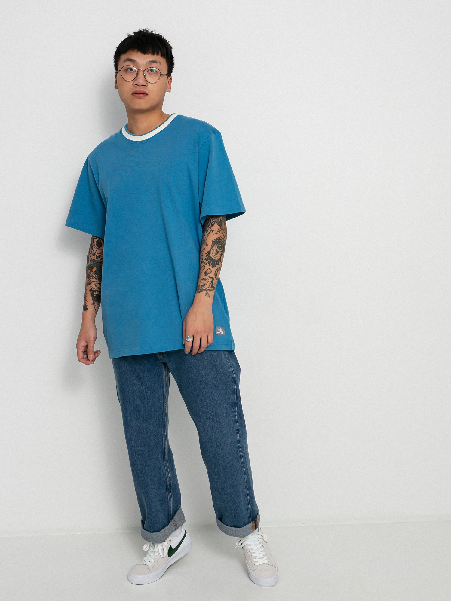 T-shirt Nike SB Prem SSTNBL CTTN (dutch blue/dutch blue)