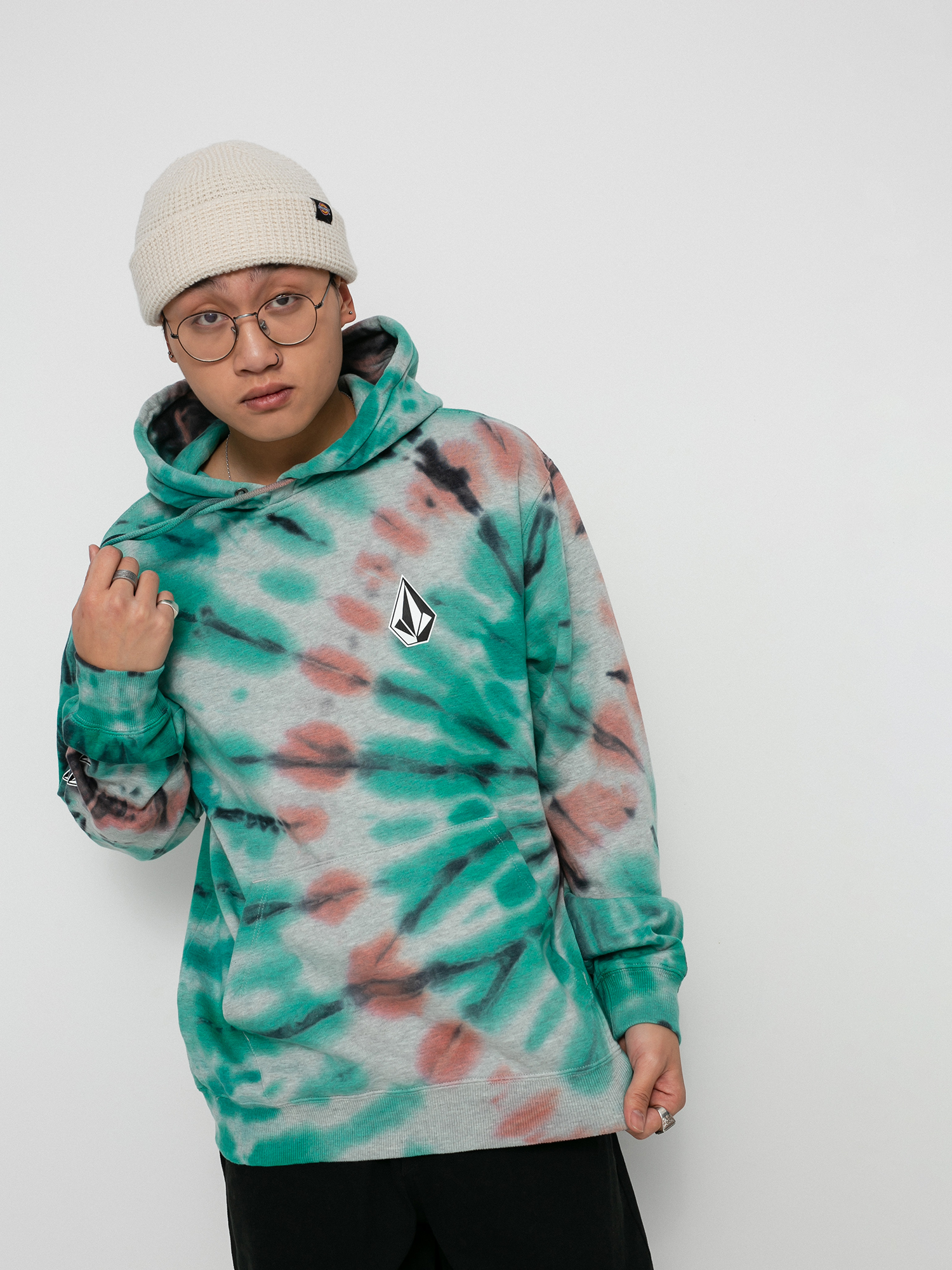 Bluza z kapturem Volcom Iconic Stone Plus HD (tie dye)