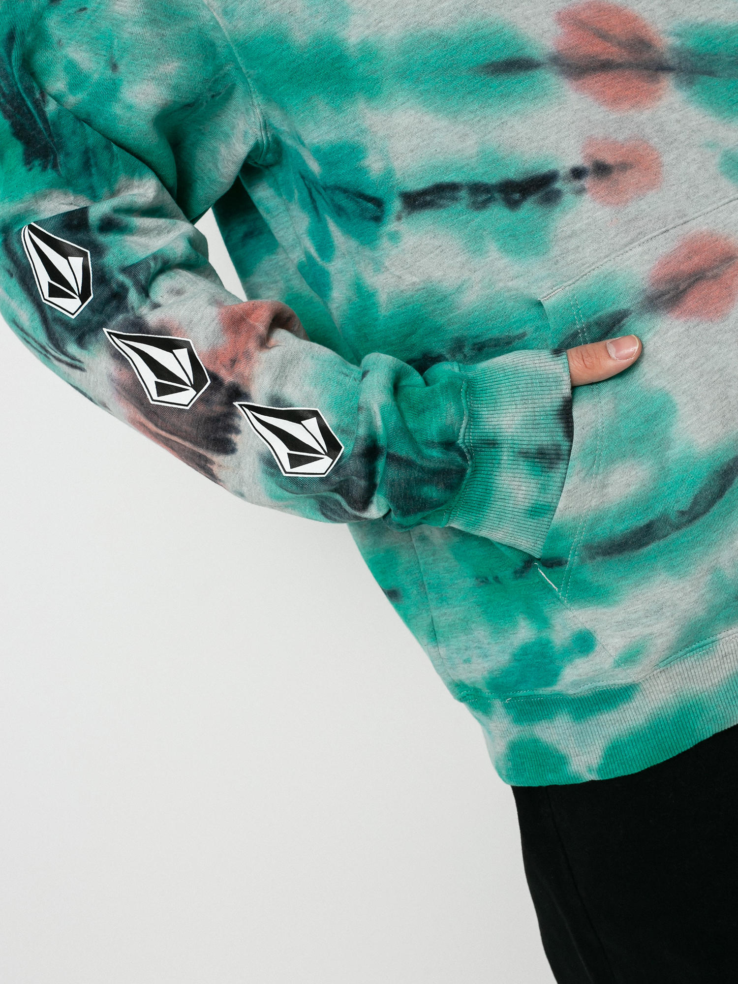 Bluza z kapturem Volcom Iconic Stone Plus HD (tie dye)
