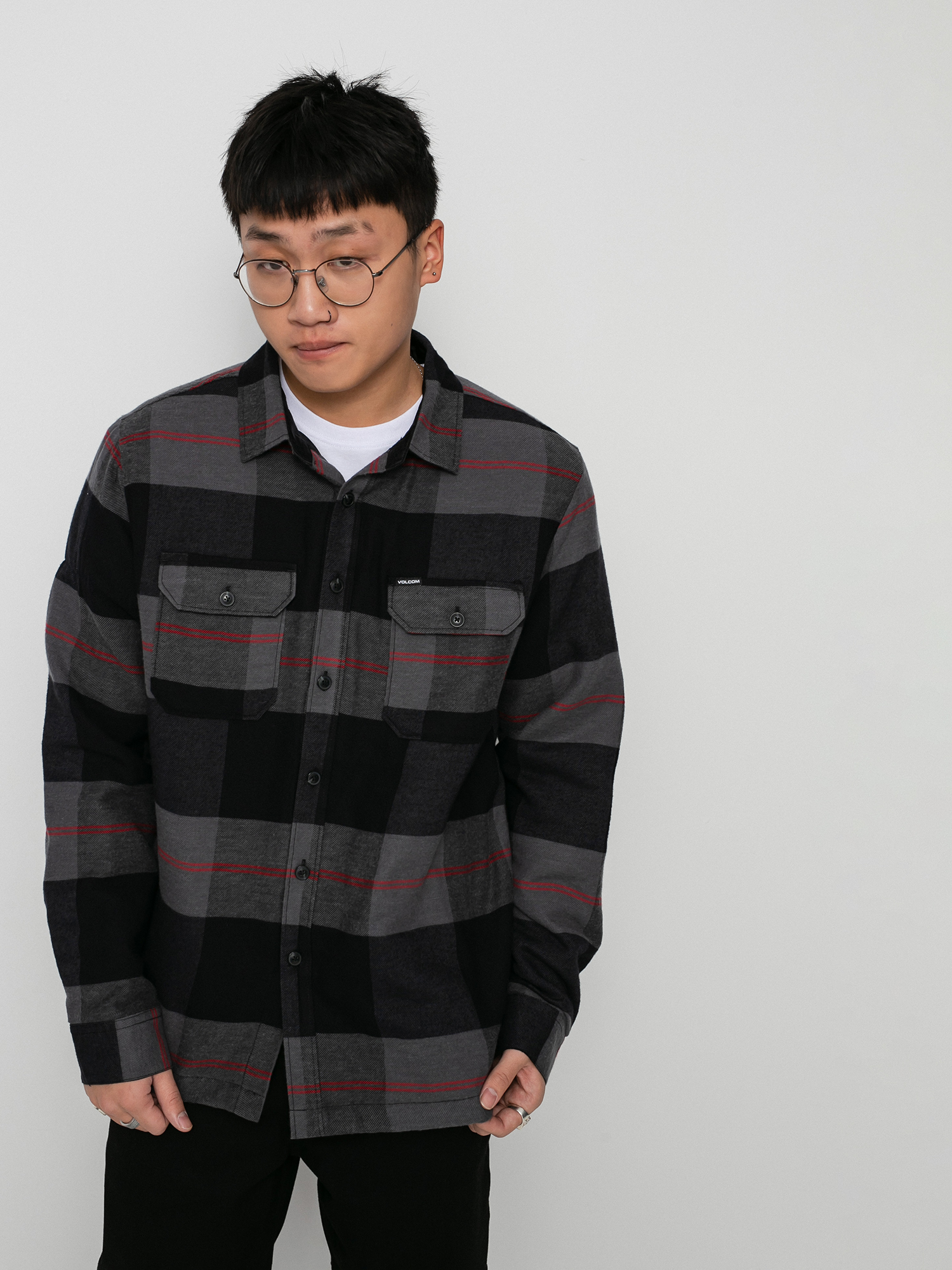 Koszula Volcom Trademan Plaid Ls (castlerock)