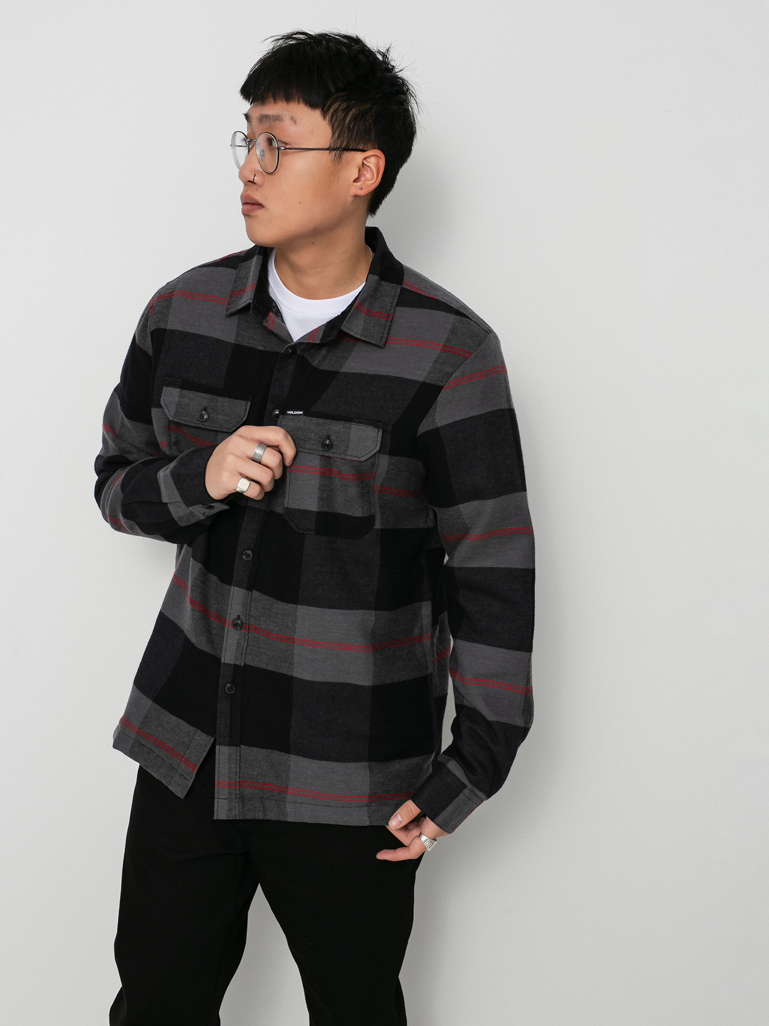 Koszula Volcom Trademan Plaid Ls (castlerock)