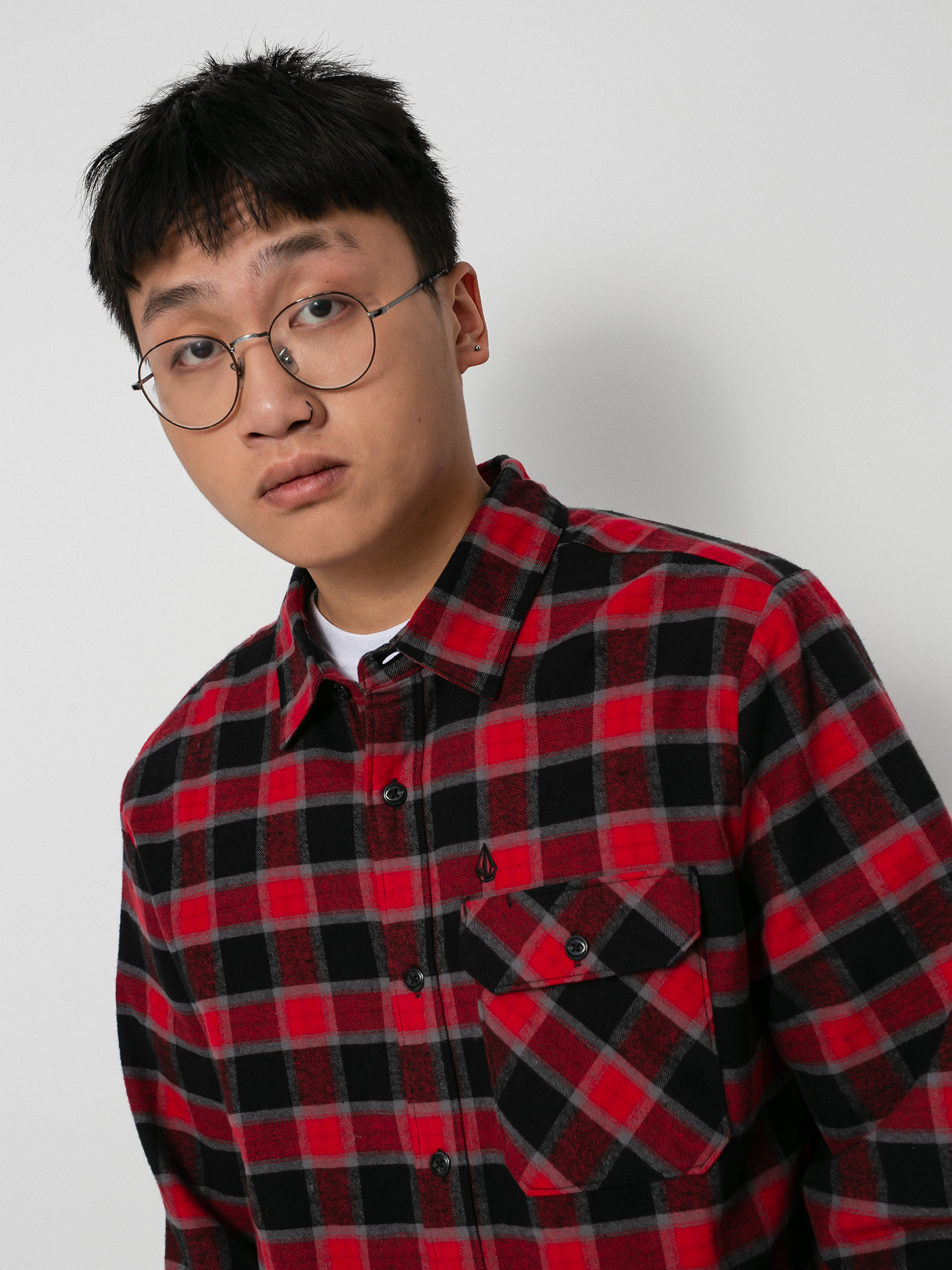 Koszula Volcom Shadows Flannel Ls (black)