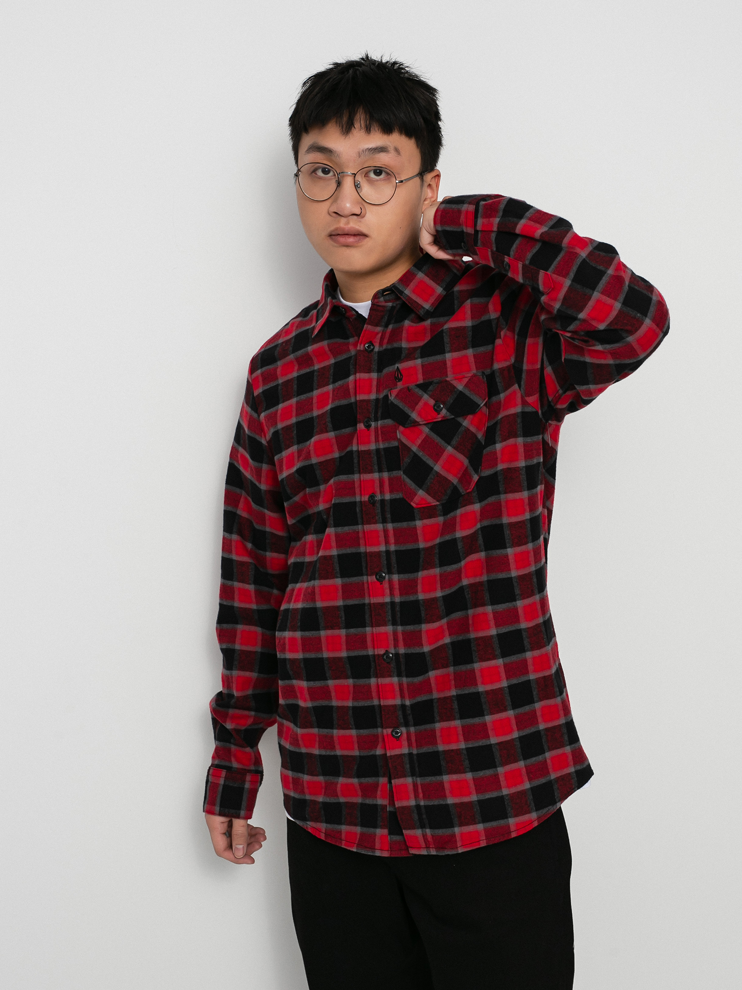 Koszula Volcom Shadows Flannel Ls (black)