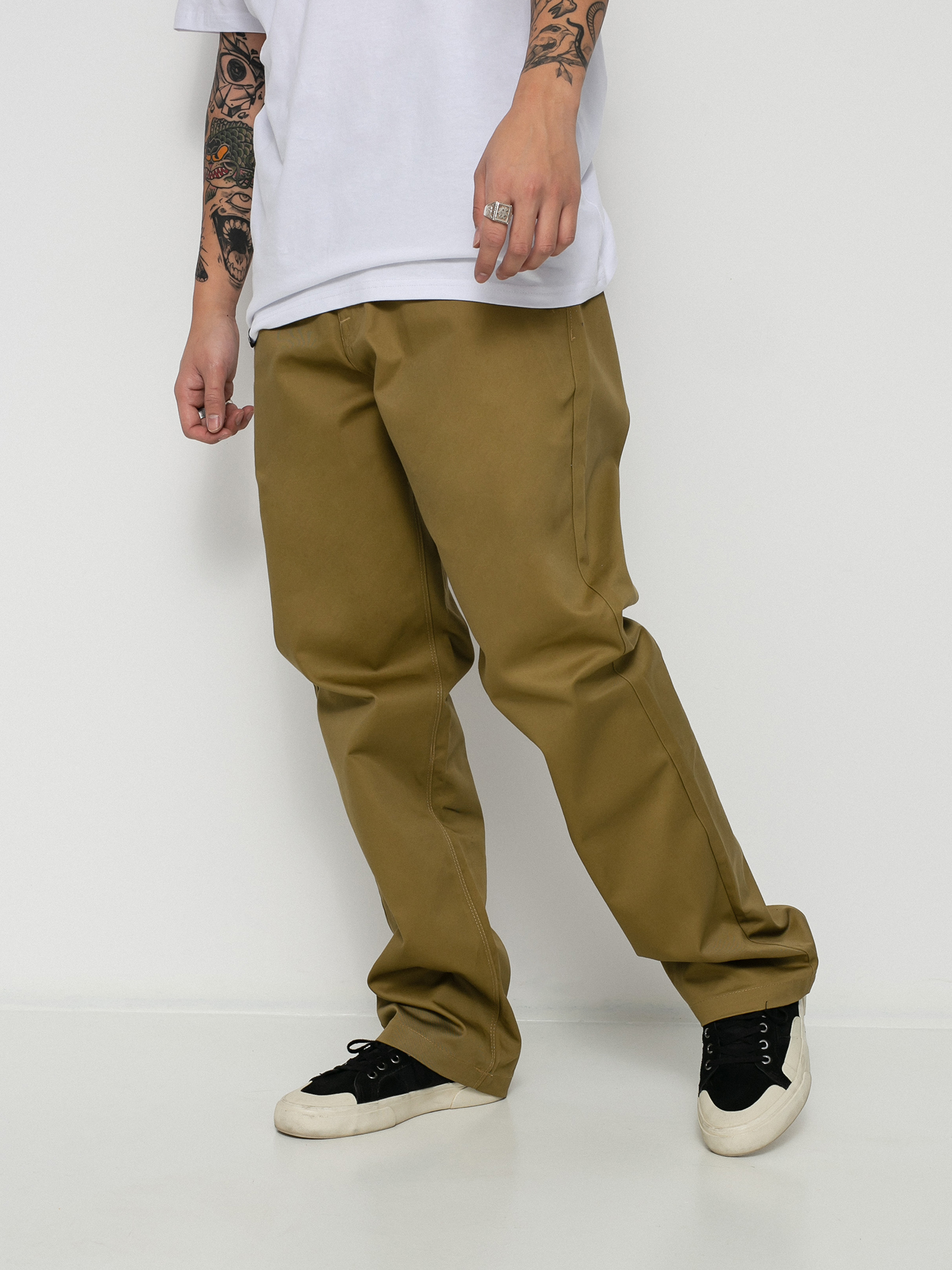 Spodnie Volcom Frickin Skate Chino (dark khaki)