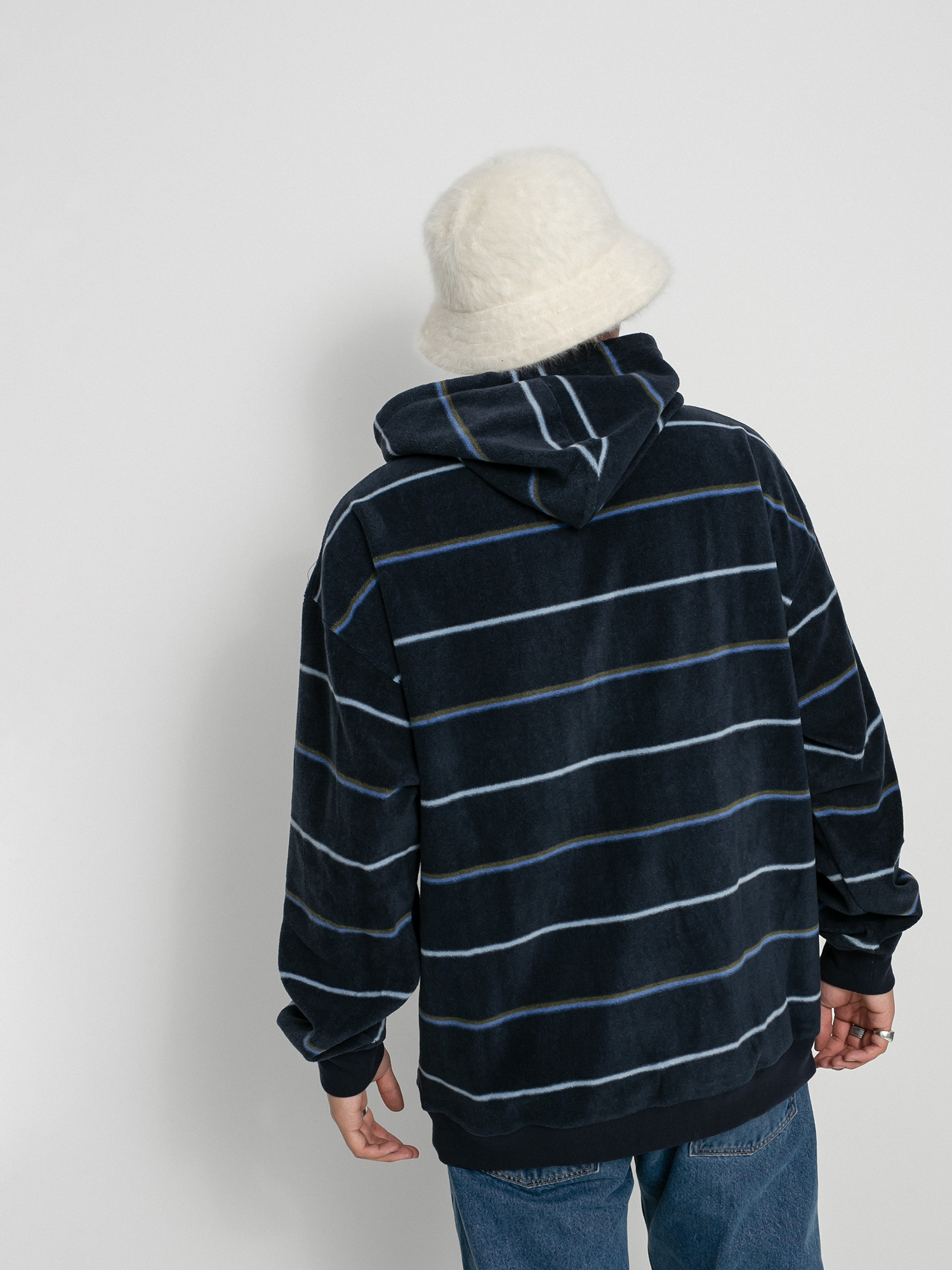 Bluza z kapturem Volcom Throw Exceptions HD (navy)