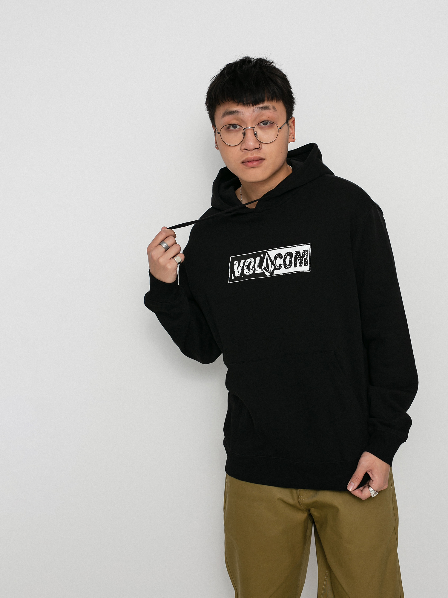 Bluza z kapturem Volcom Catch 91 HD (black)