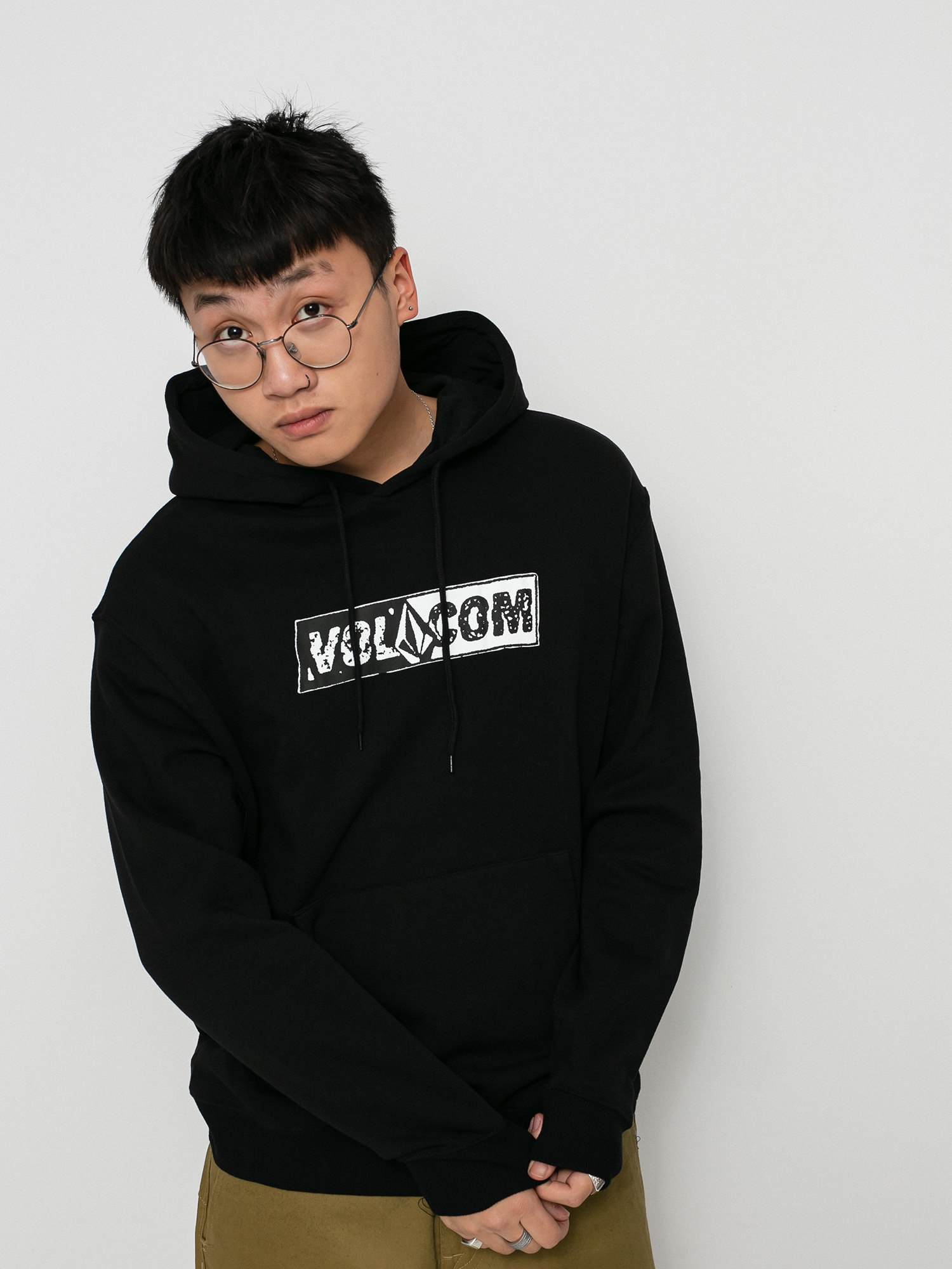Bluza z kapturem Volcom Catch 91 HD (black)