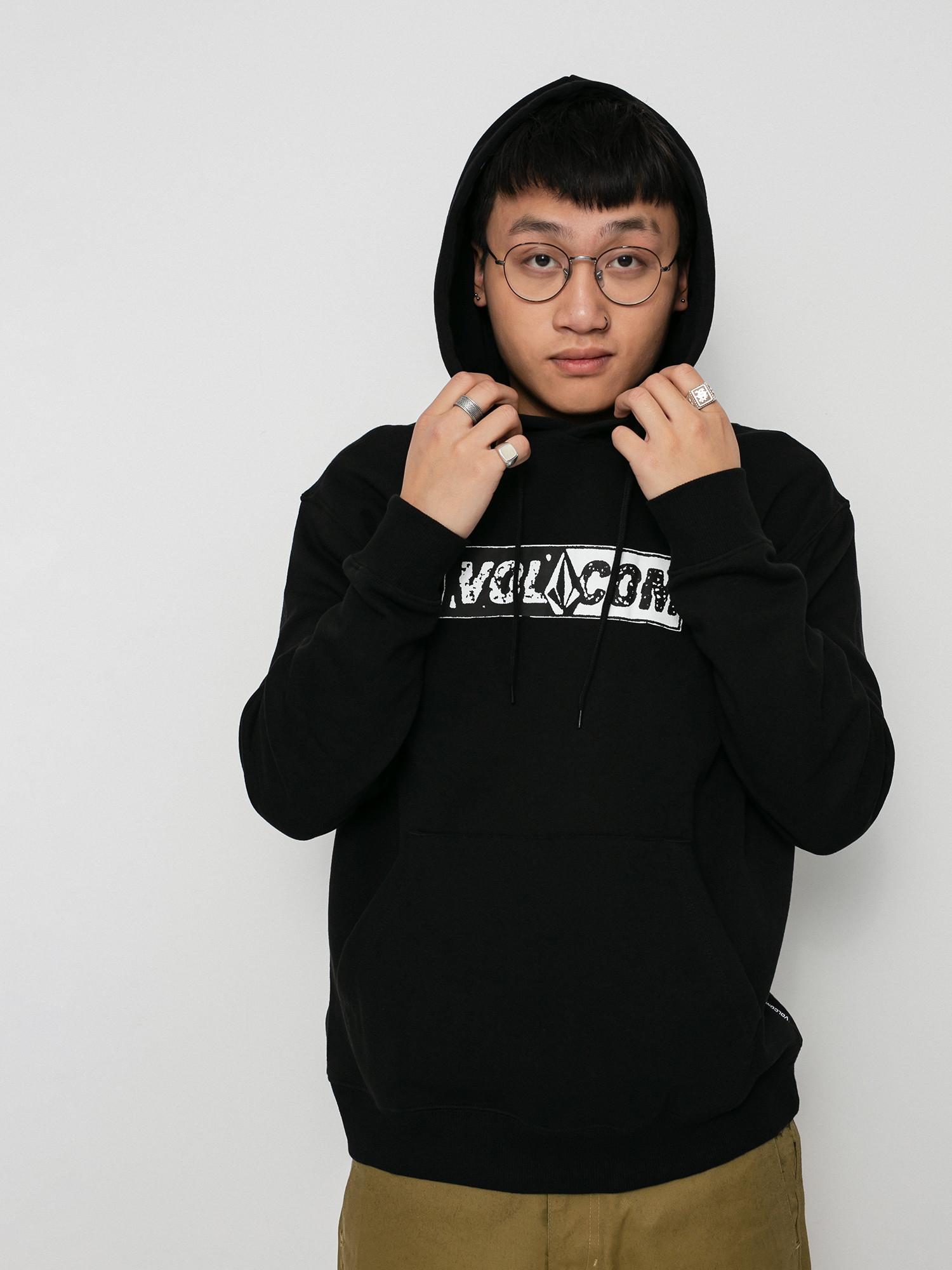 Bluza z kapturem Volcom Catch 91 HD (black)
