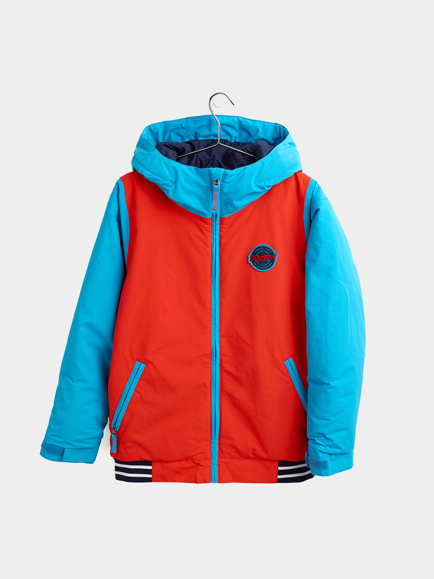 Kurtka snowboardowa Burton Game Day JR (fiesta red/dresden blue)