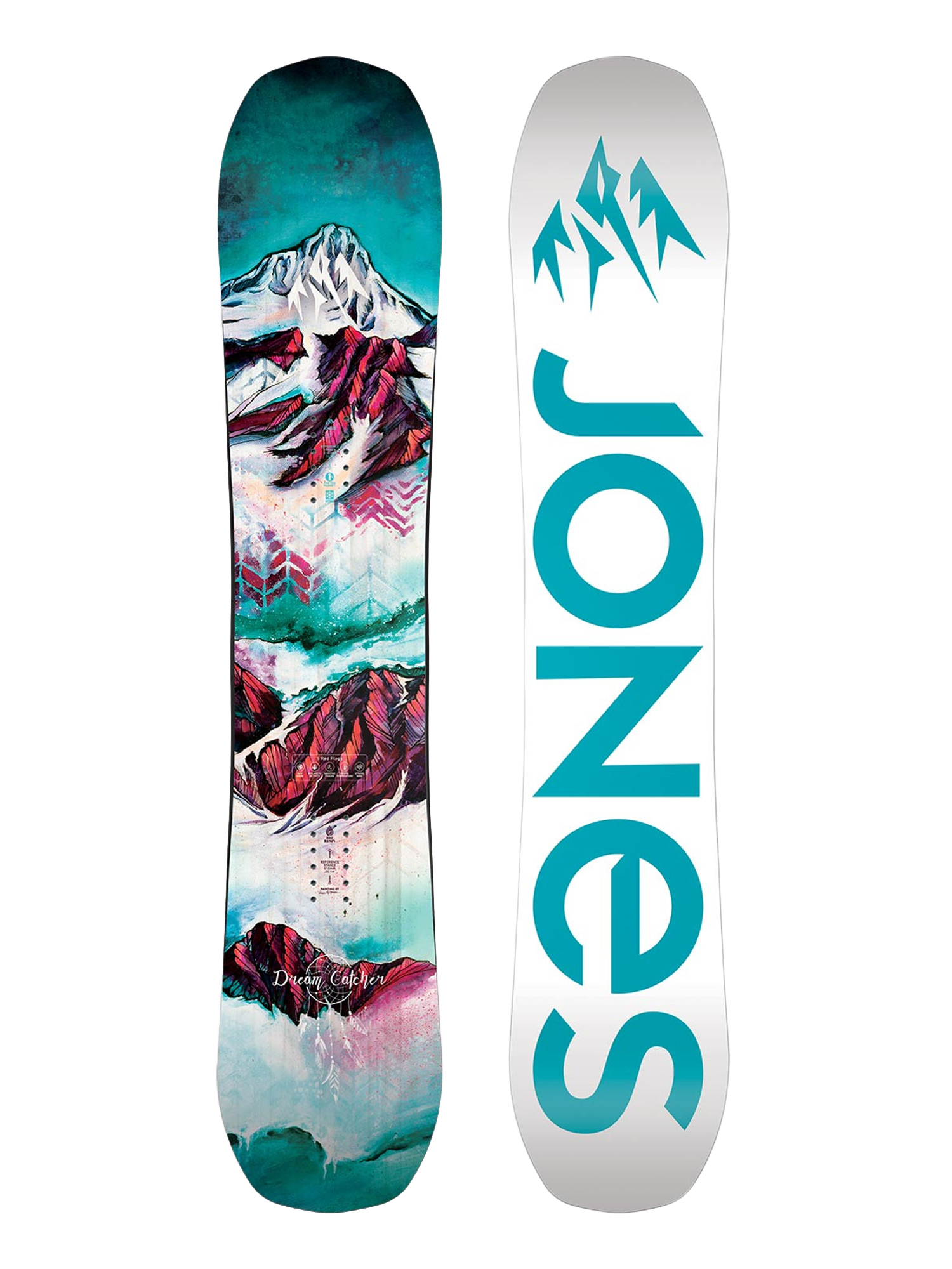 Damska Deska snowboardowa Jones Snowboards Dream Catcher (white/mint)