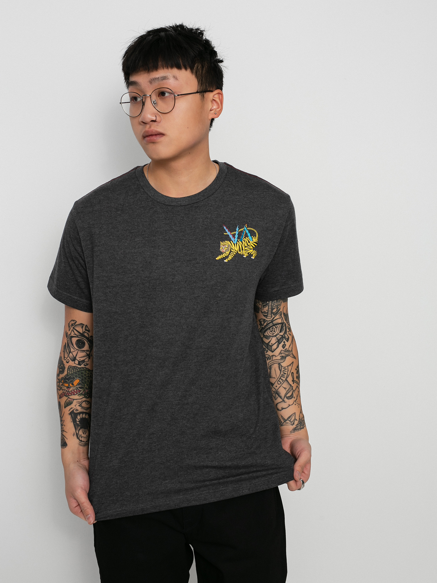 T-shirt RVCA Ml Tiger (dark charcoal)