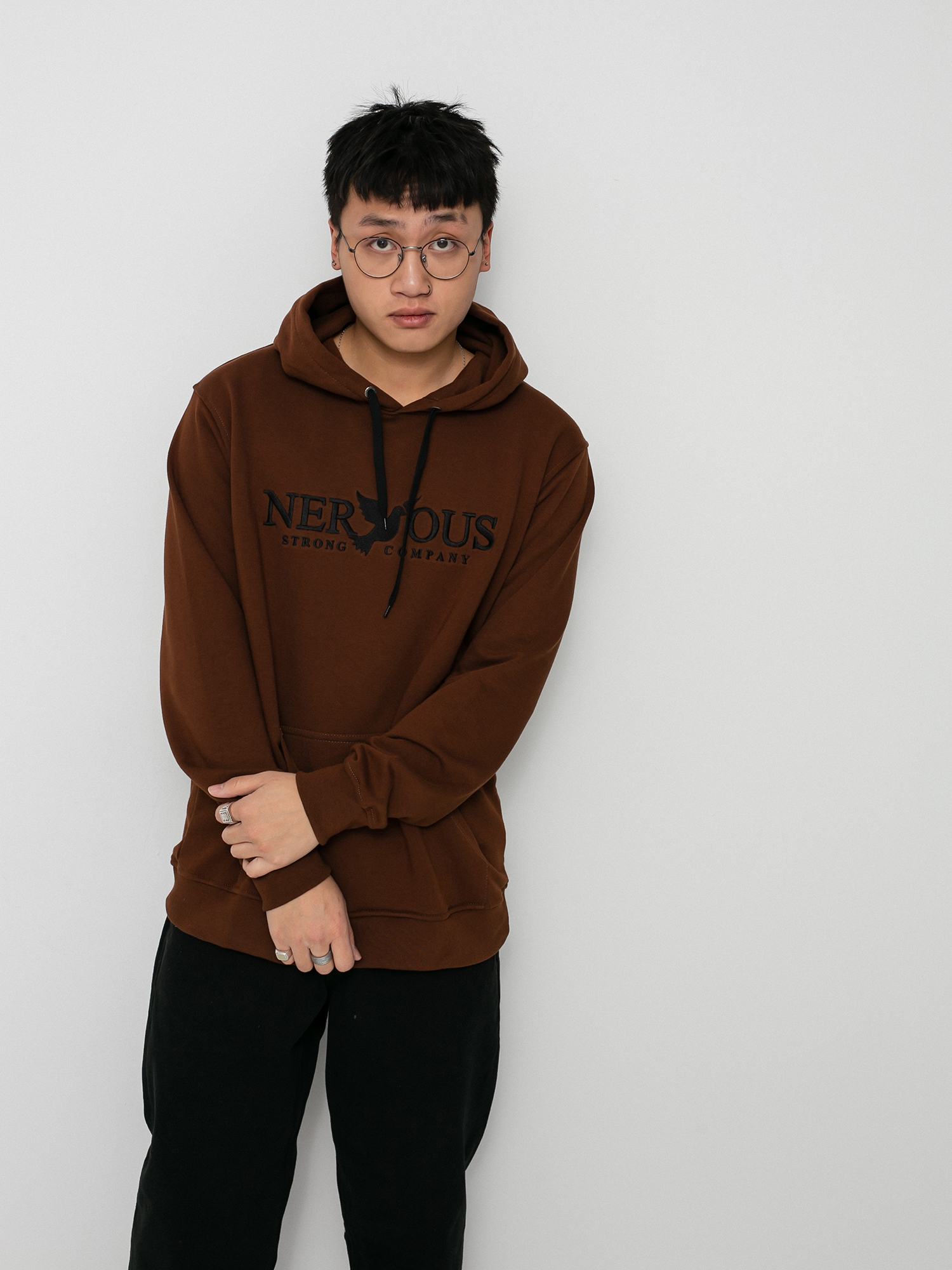 Bluza z kapturem Nervous Classic HD (brown)